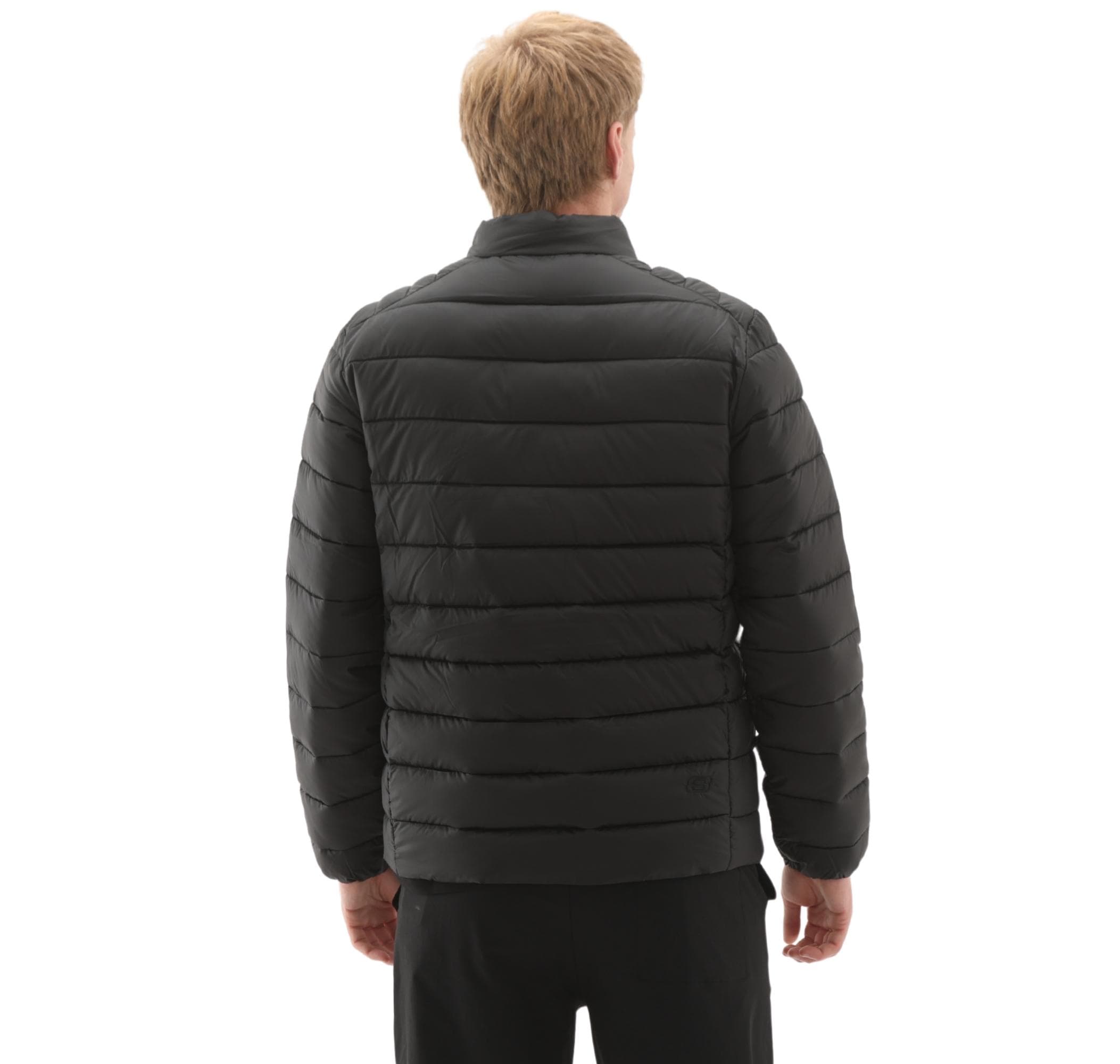 Skechers Skechers M Outerwear Padded Jacket Erkek Mont Siyah - 4