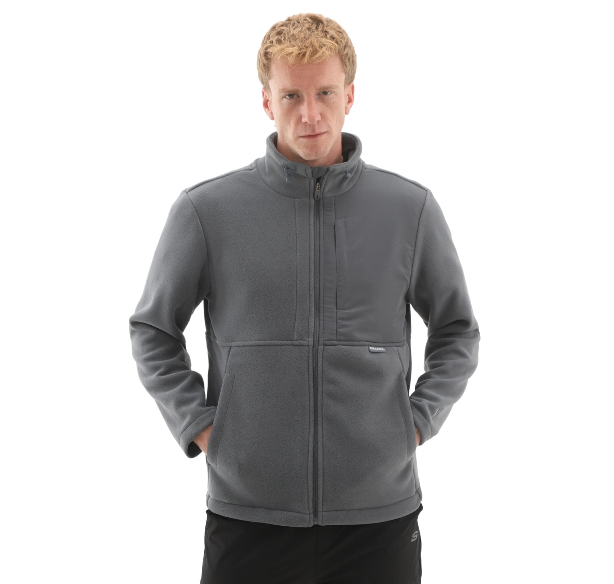 Skechers Skechers M Polar Jacket Erkek Ceket Antrasit