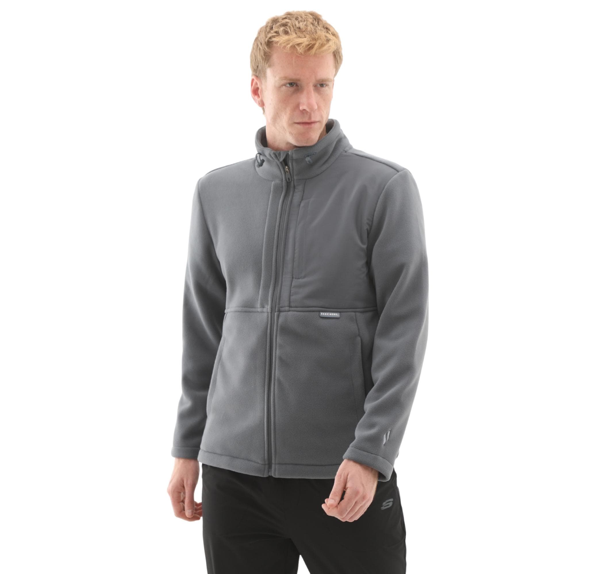 Skechers Skechers M Polar Jacket Erkek Ceket Antrasit - 3