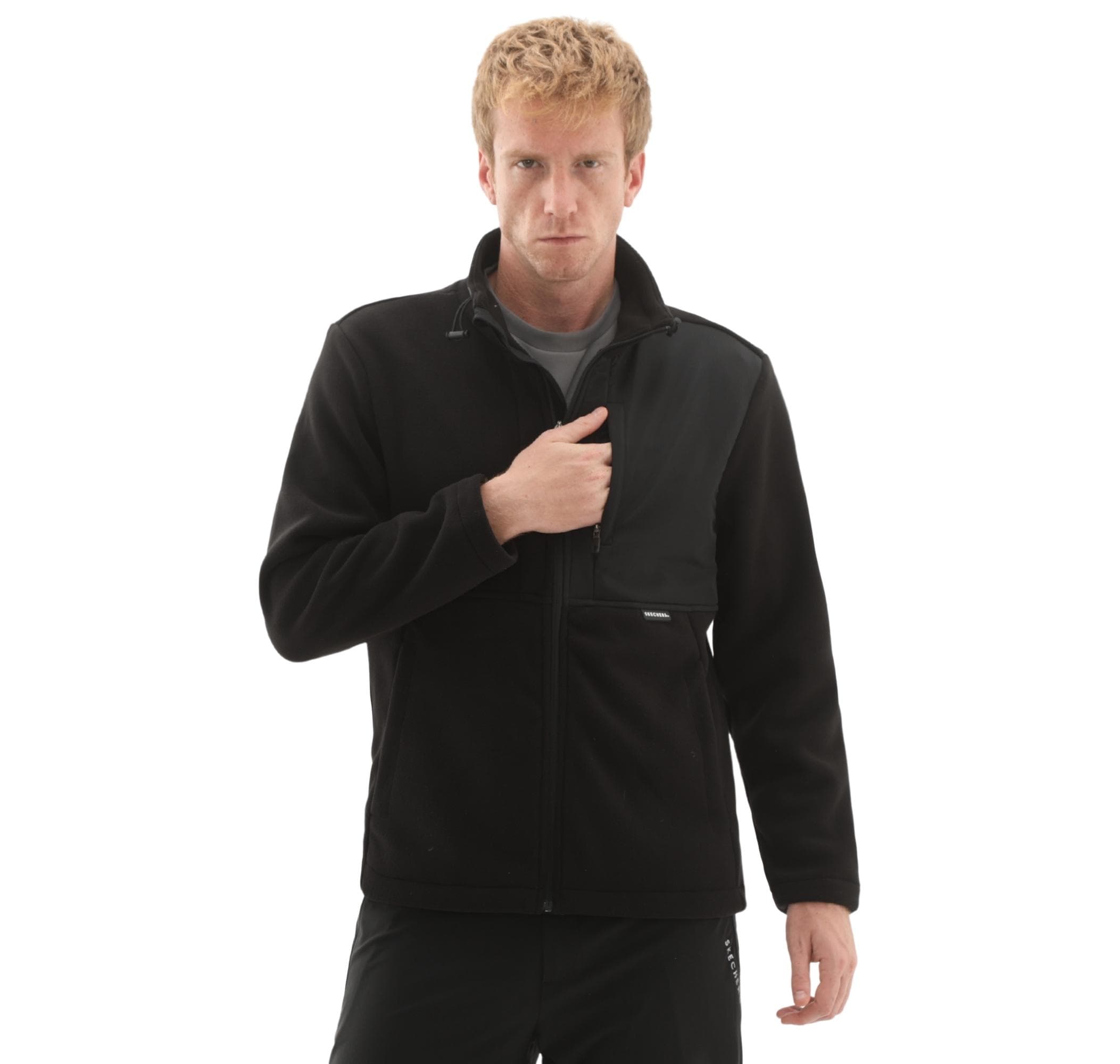 Skechers Skechers M Polar Jacket Erkek Ceket Siyah - 4