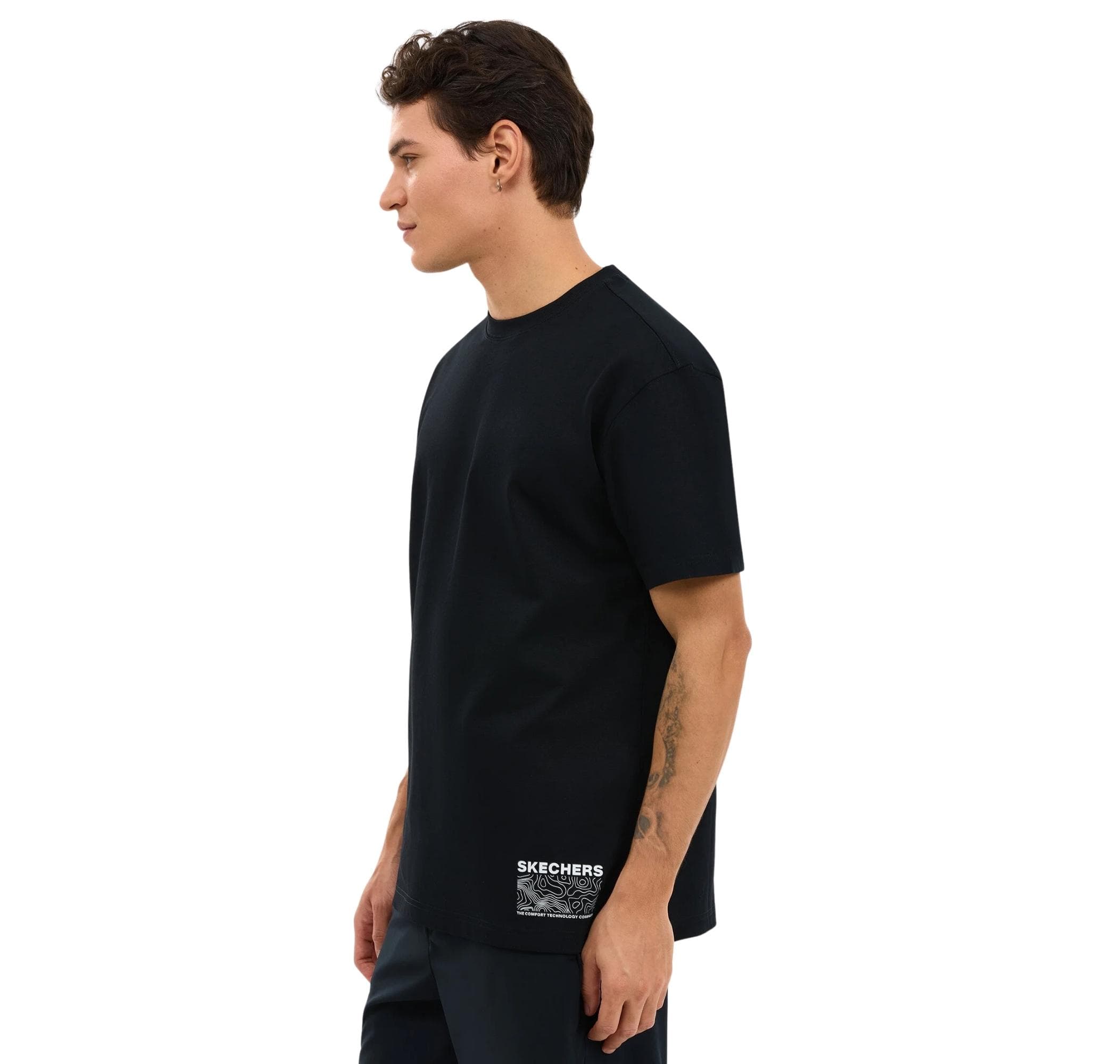 Skechers Skechers M Relaxed Erkek T-Shirt Siyah - 2