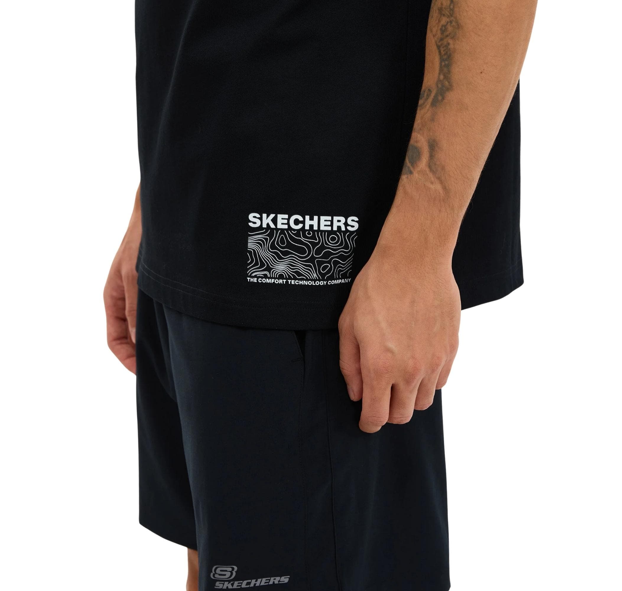 Skechers Skechers M Relaxed Erkek T-Shirt Siyah - 4