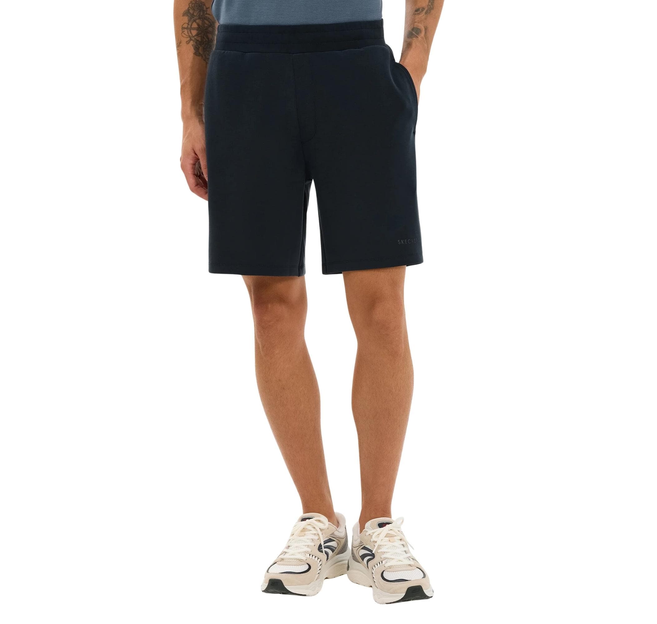 Skechers Skechers M Soft Touch Sweat Short Erkek Şort Ve Kapri Siyah