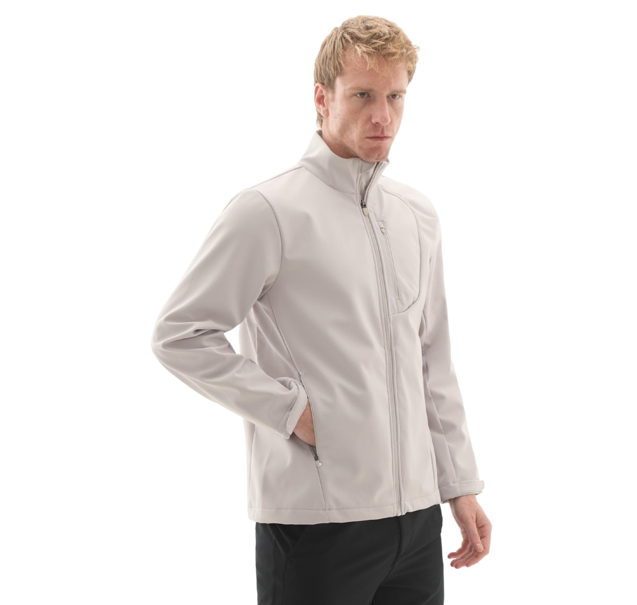 Skechers Skechers M Softshell Basic Jacket Erkek Ceket Gri - 2