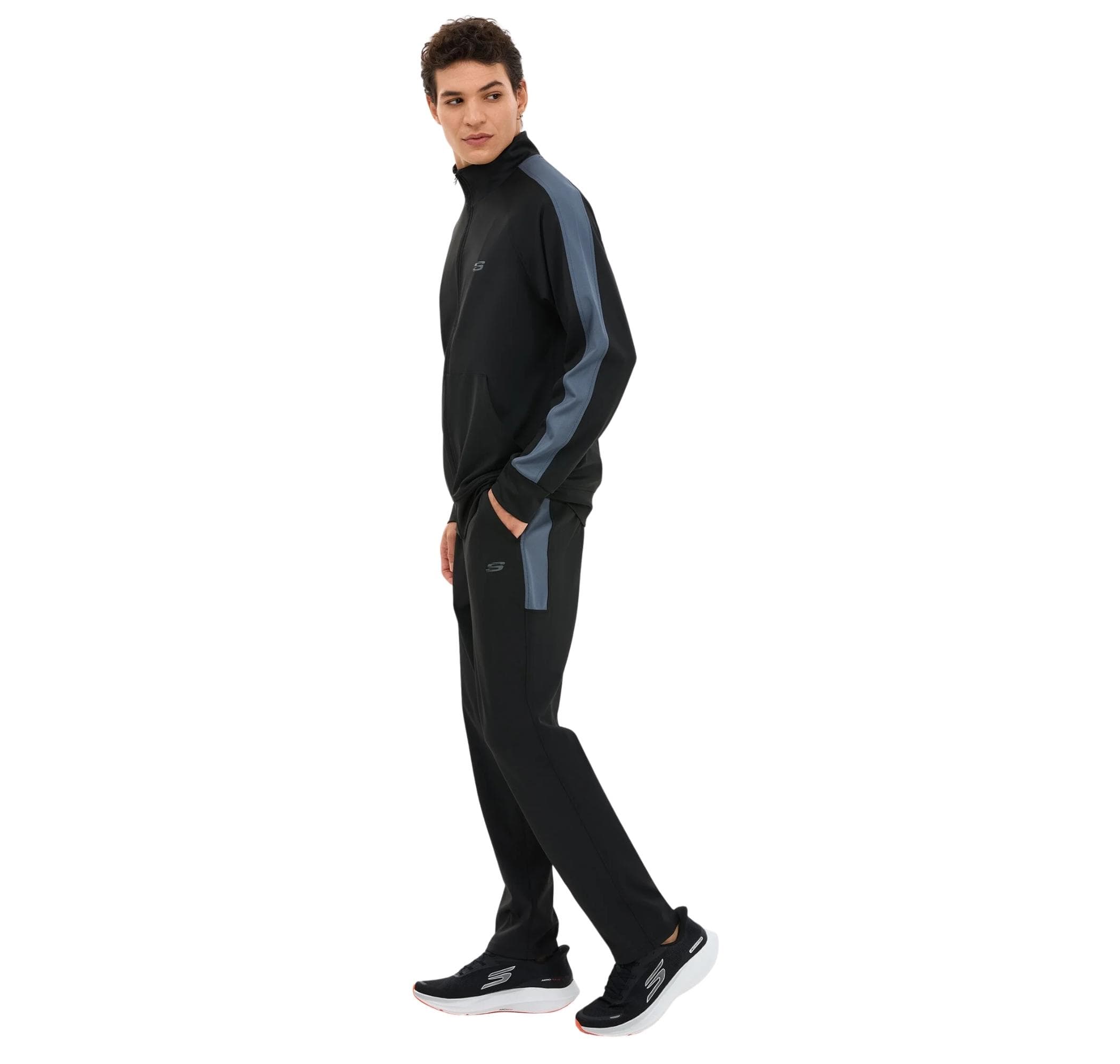 Skechers Skechers Performance Coll. M Track Suit Set Erkek Eşofman Takımı Siyah - 2