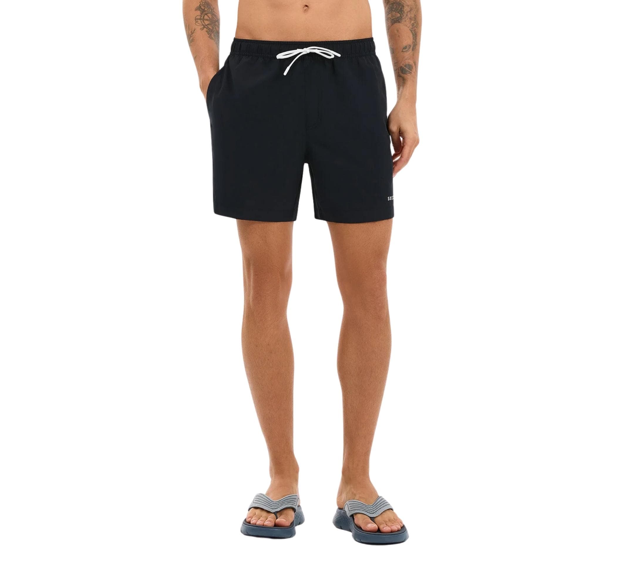 Skechers Skechers Swimwear M 5 İnch Short Erkek Mayo Siyah