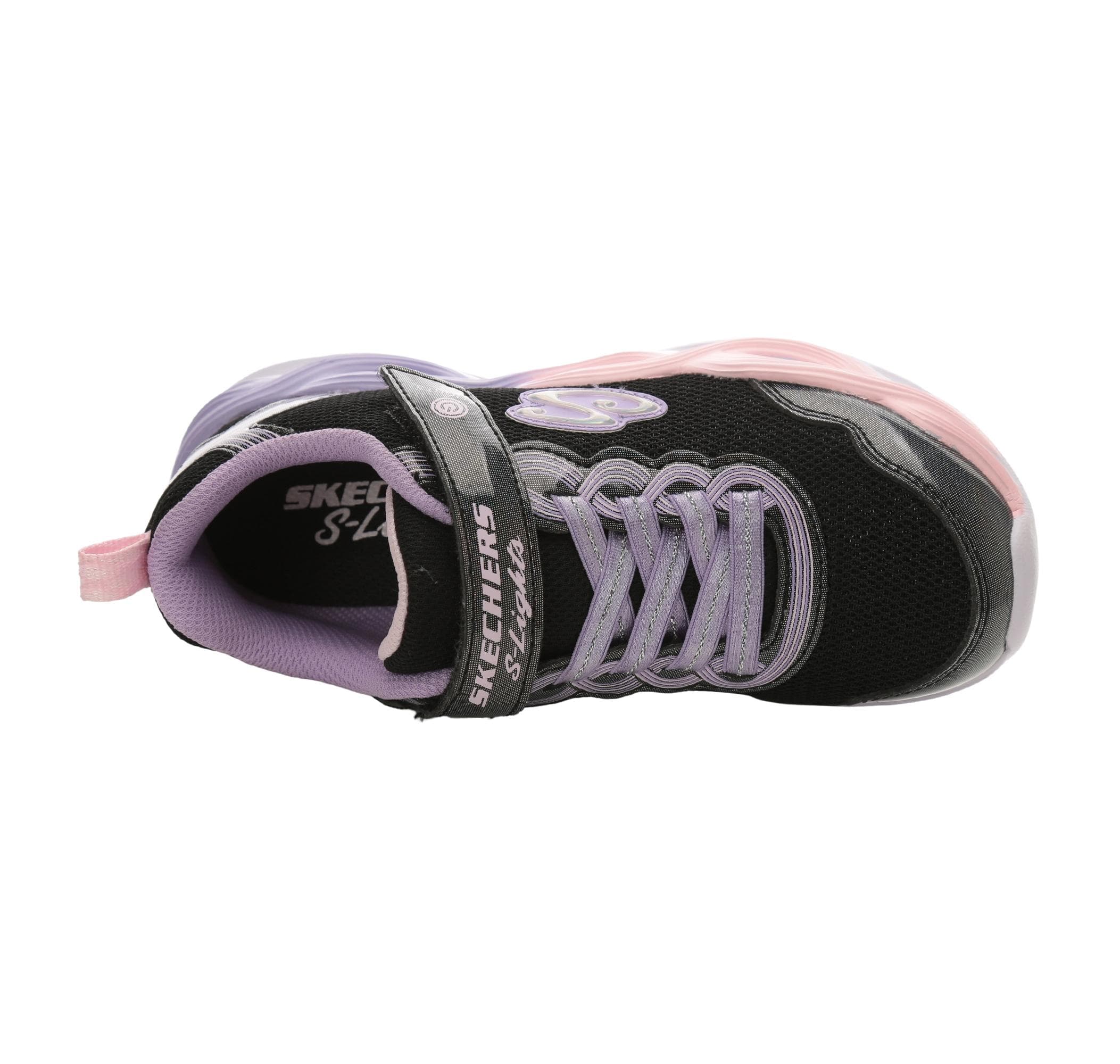 Skechers Skechers Twisty Glow Çocuk Spor Ayakkabı Siyah - 5