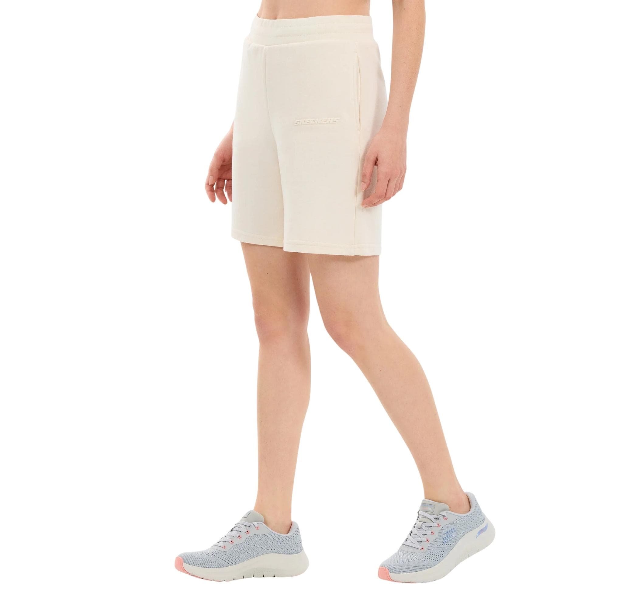 Skechers Skechers W Essential 5 Inch Sweat Short Sweat Short Kadın Şort Ve Kapri Bej - 2