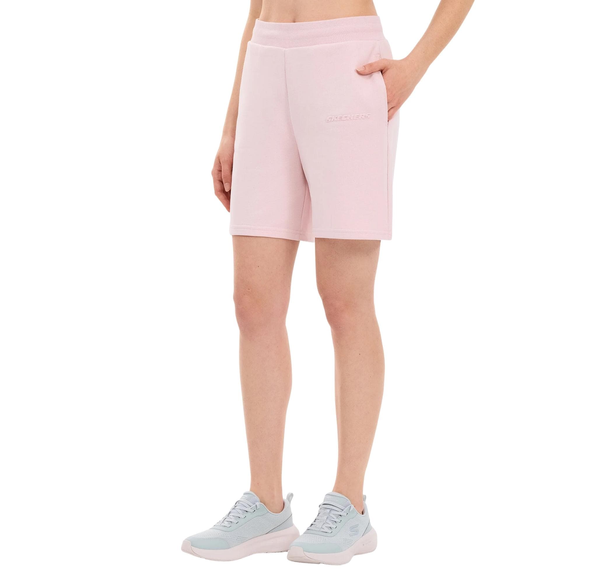 Skechers Skechers W Essential 5 Inch Sweat Short Sweat Short Kadın Şort Ve Kapri Pembe - 2