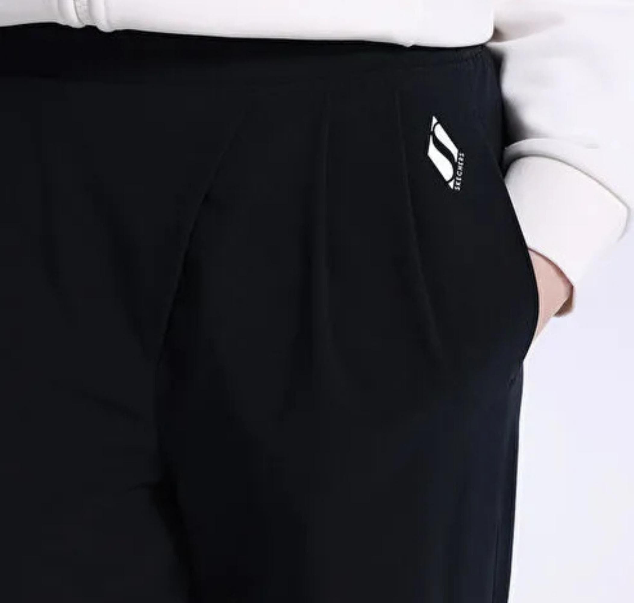 Skechers Skechers W Micro Wide Leg Pant Kadın Eşofman Altı Siyah - 3
