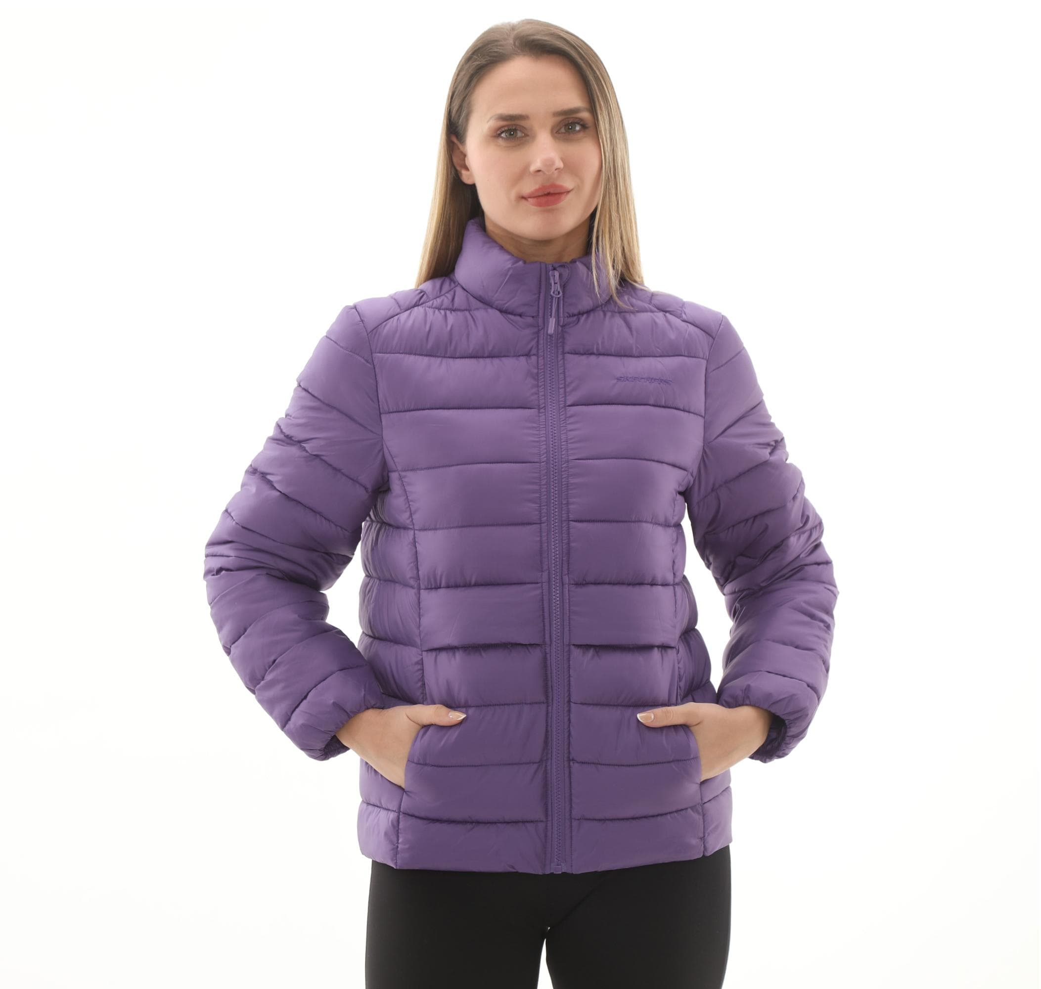 Skechers Skechers W Outerwear Pop Up Detailed Padded Jacket Kadın Ceket Mor