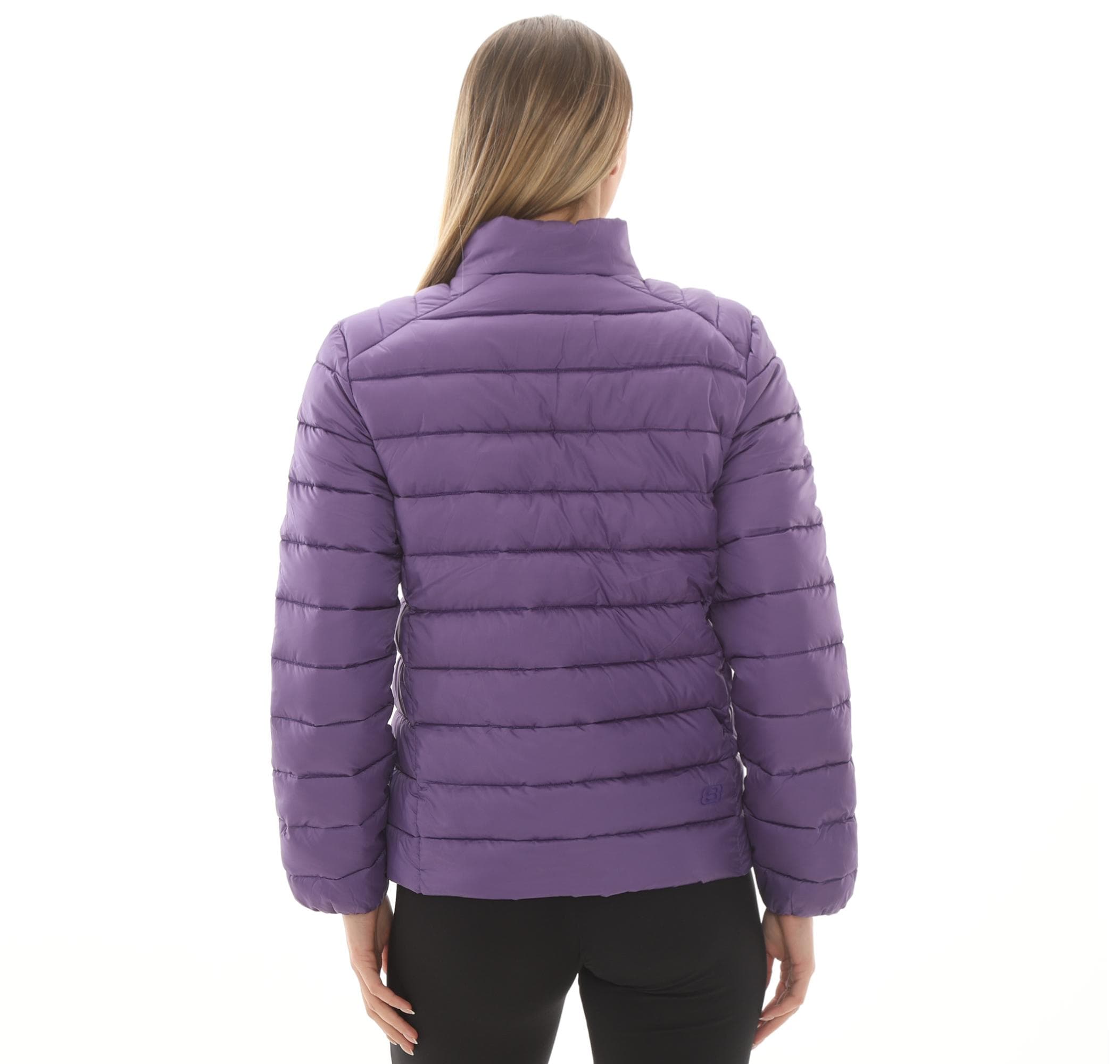 Skechers Skechers W Outerwear Pop Up Detailed Padded Jacket Kadın Ceket Mor - 4