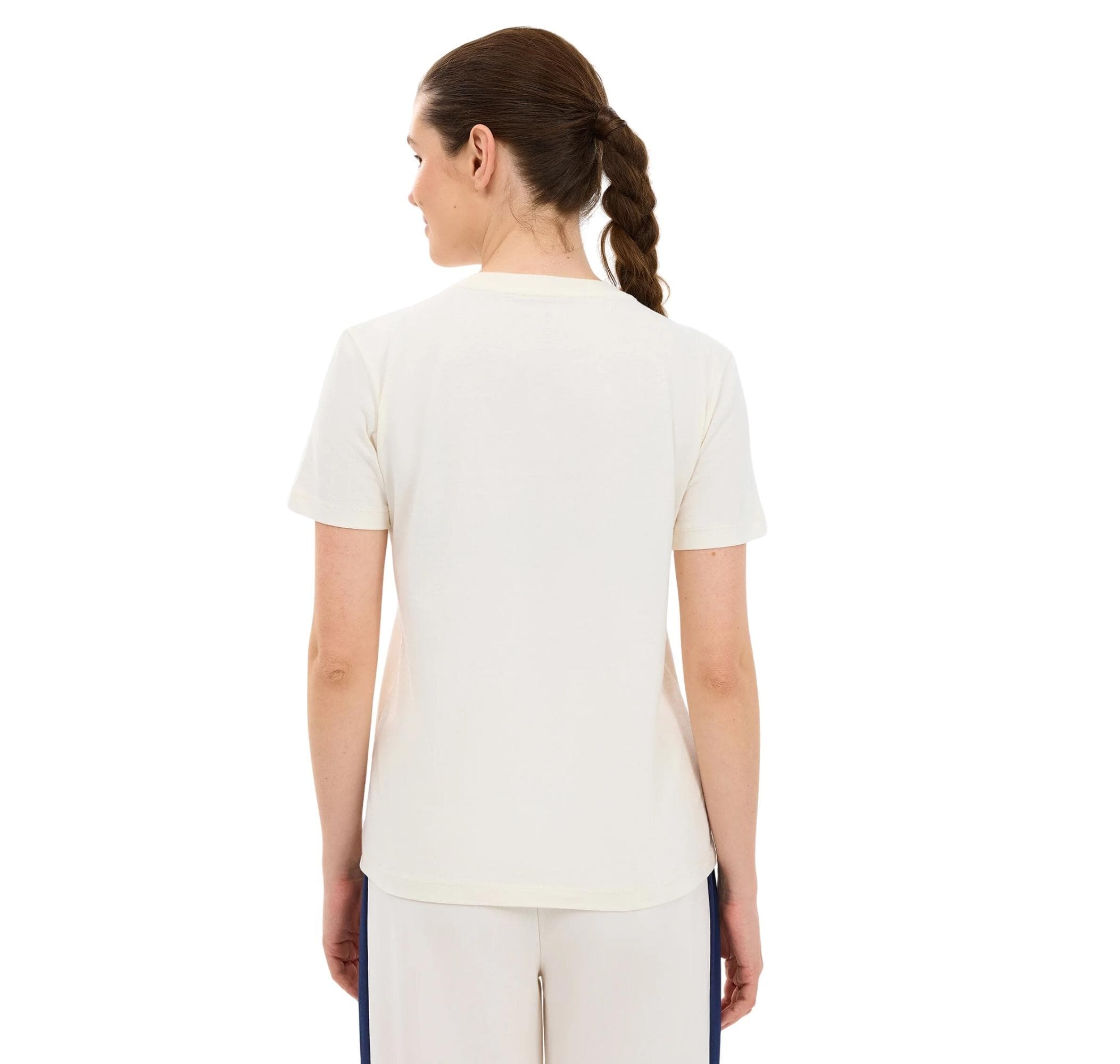 Skechers Skechers W Regular Fit Graphic Kadın T-Shirt Beyaz - 3