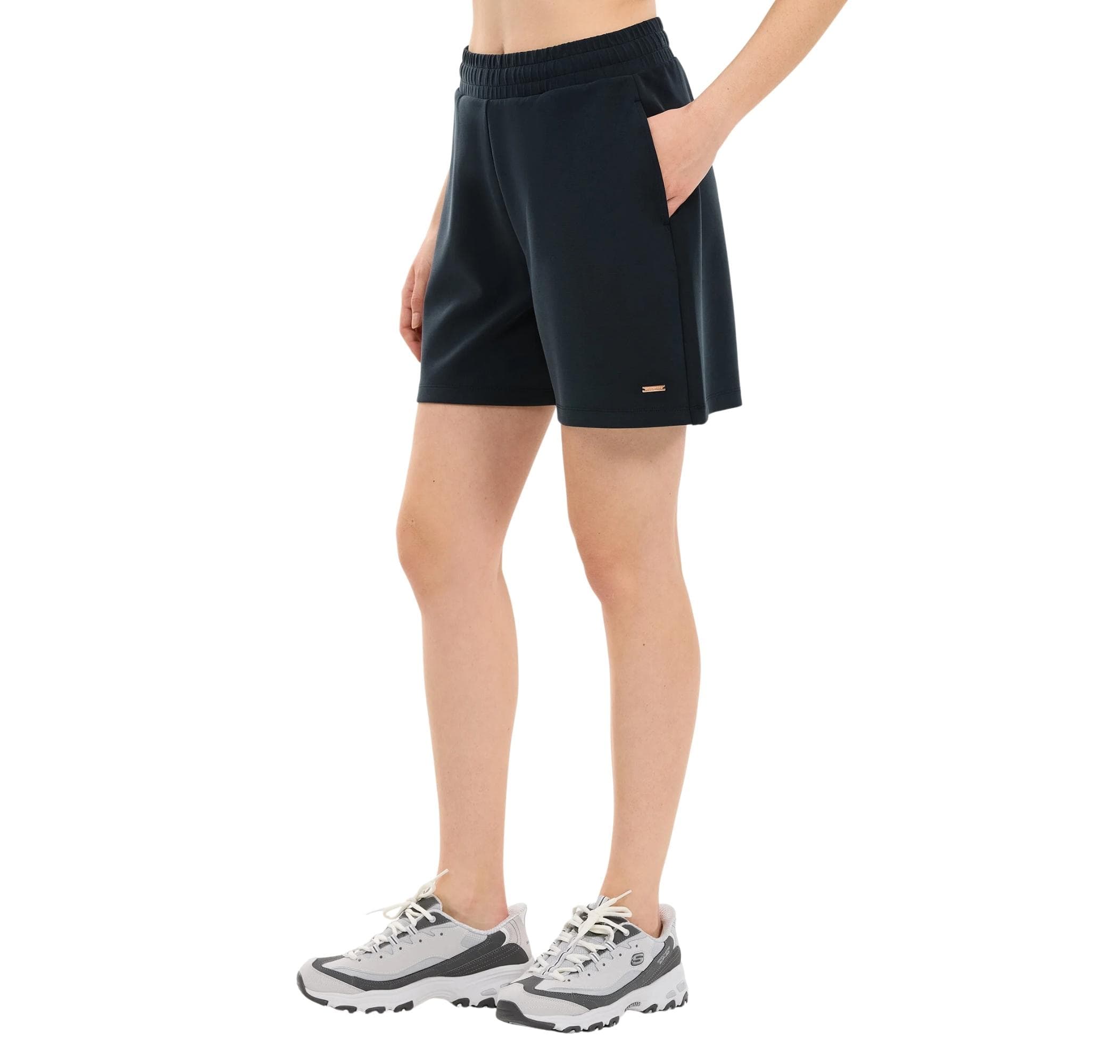 Skechers Skechers W Soft Touch Regular Sweatshort Kadın Şort Ve Kapri Siyah - 2