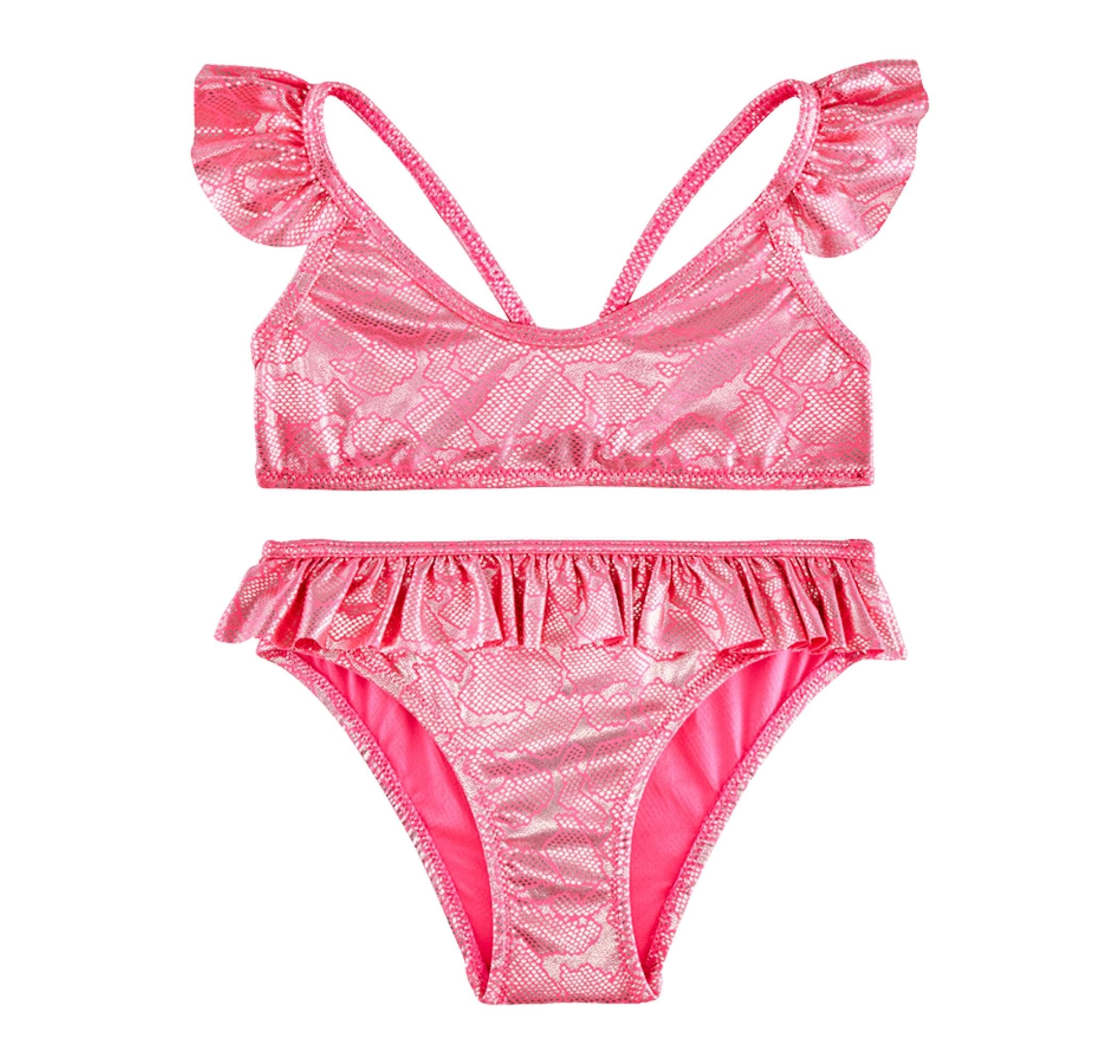 Slipstop Slipstop Serpina Fuchsia Junior Bikini Çocuk Mayo Pembe
