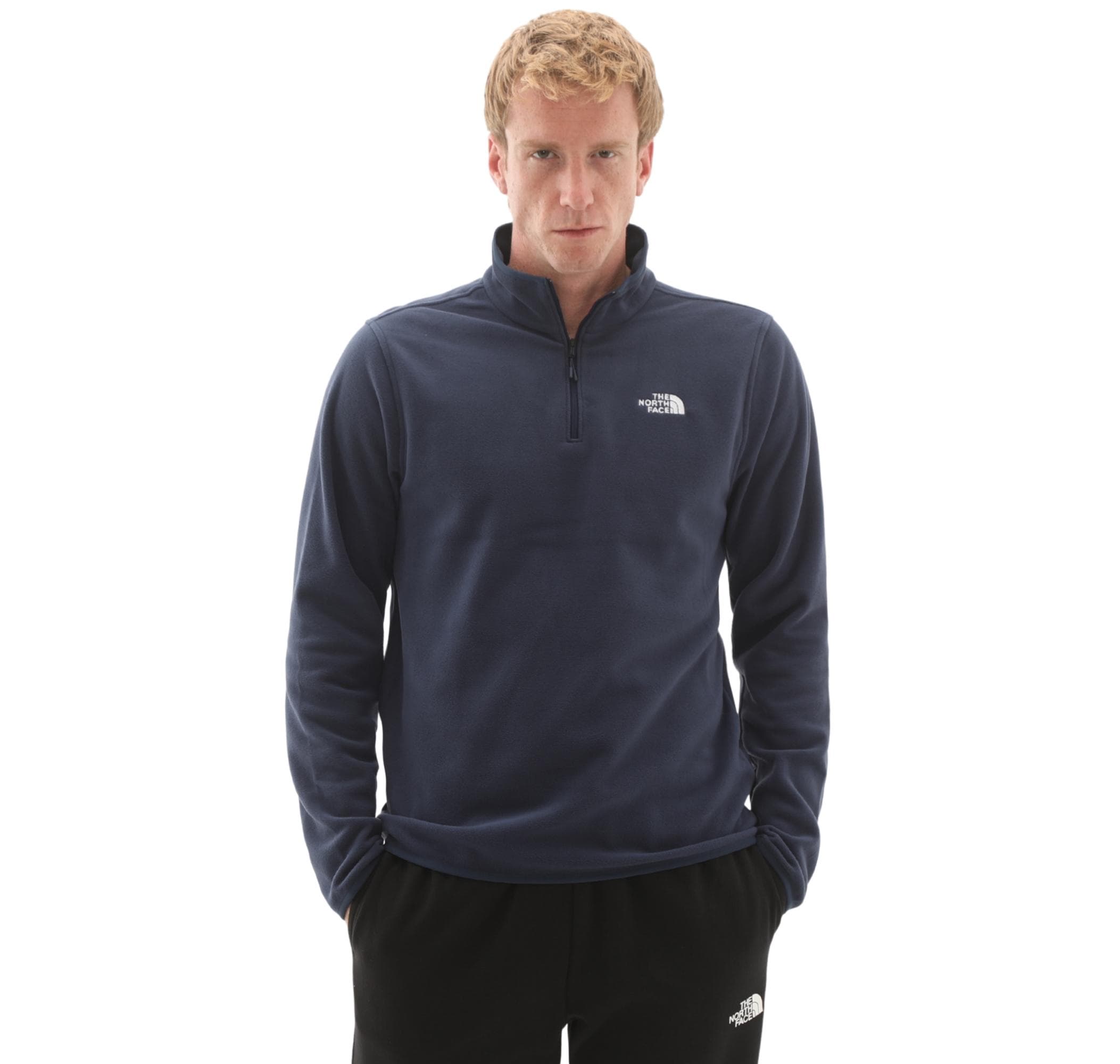 The North Face The North Face M Glacıer Fleece 1-4 Zıp Jacket Erkek Sweatshirt Lacivert
