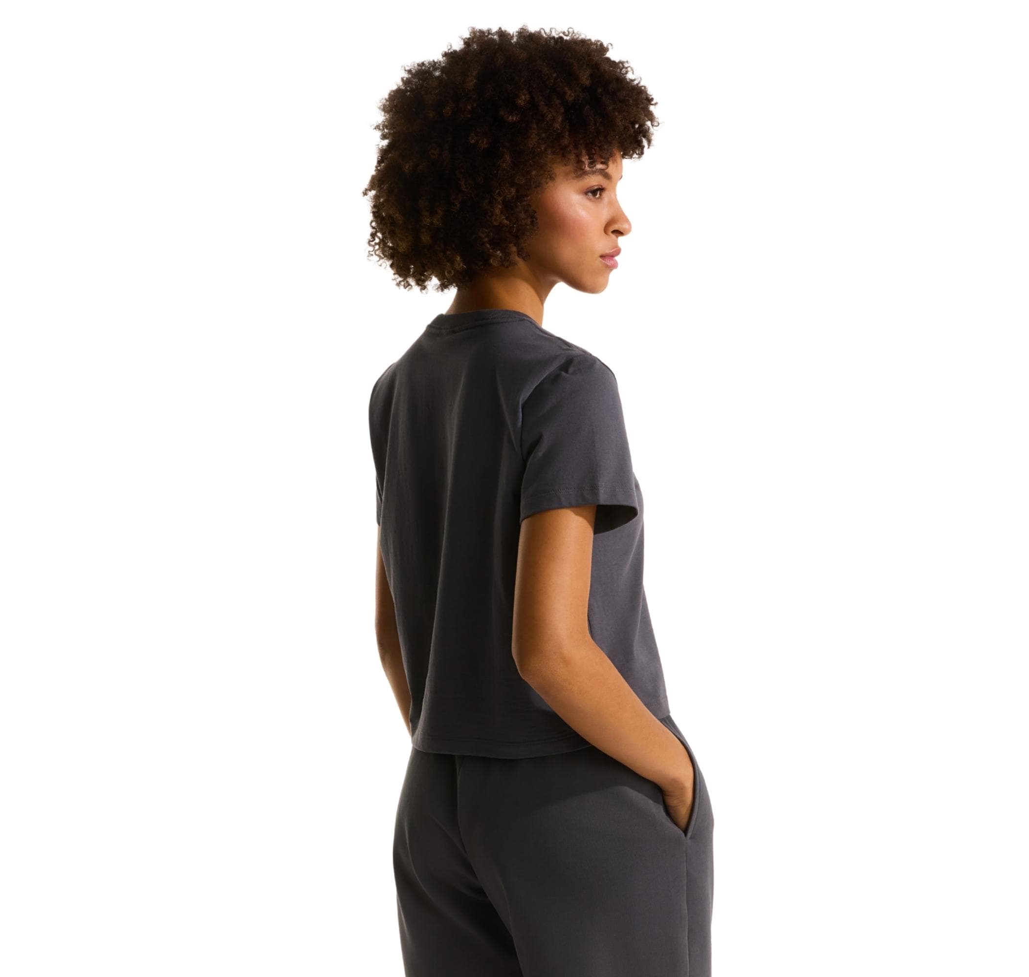 The North Face The North Face W Essentıal Regular Short Sleeve Cutıe T Kadın T-Shirt Gri - 3