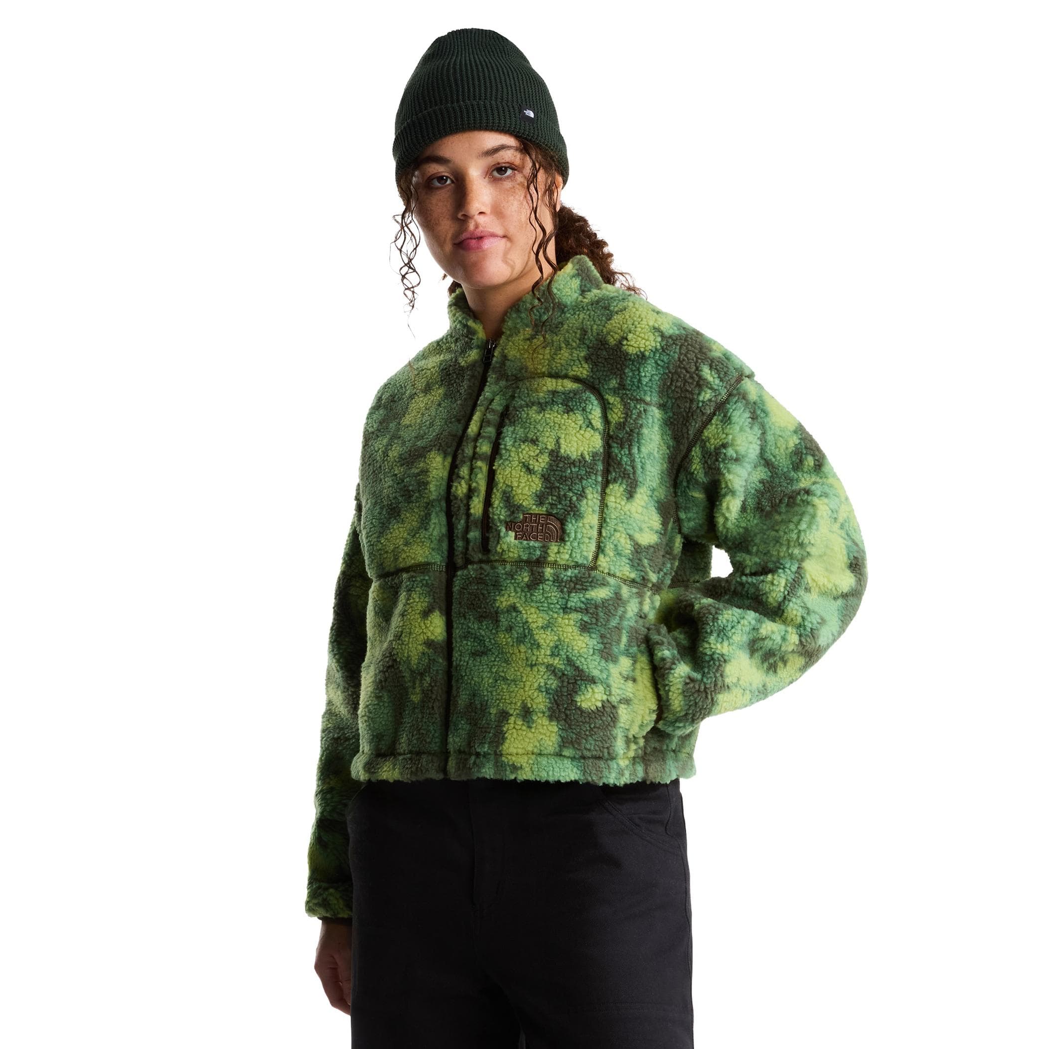The North Face The North Face W Extreme Pıle 2 Fz Jacket -Prınt Kadın Mont Yeşil