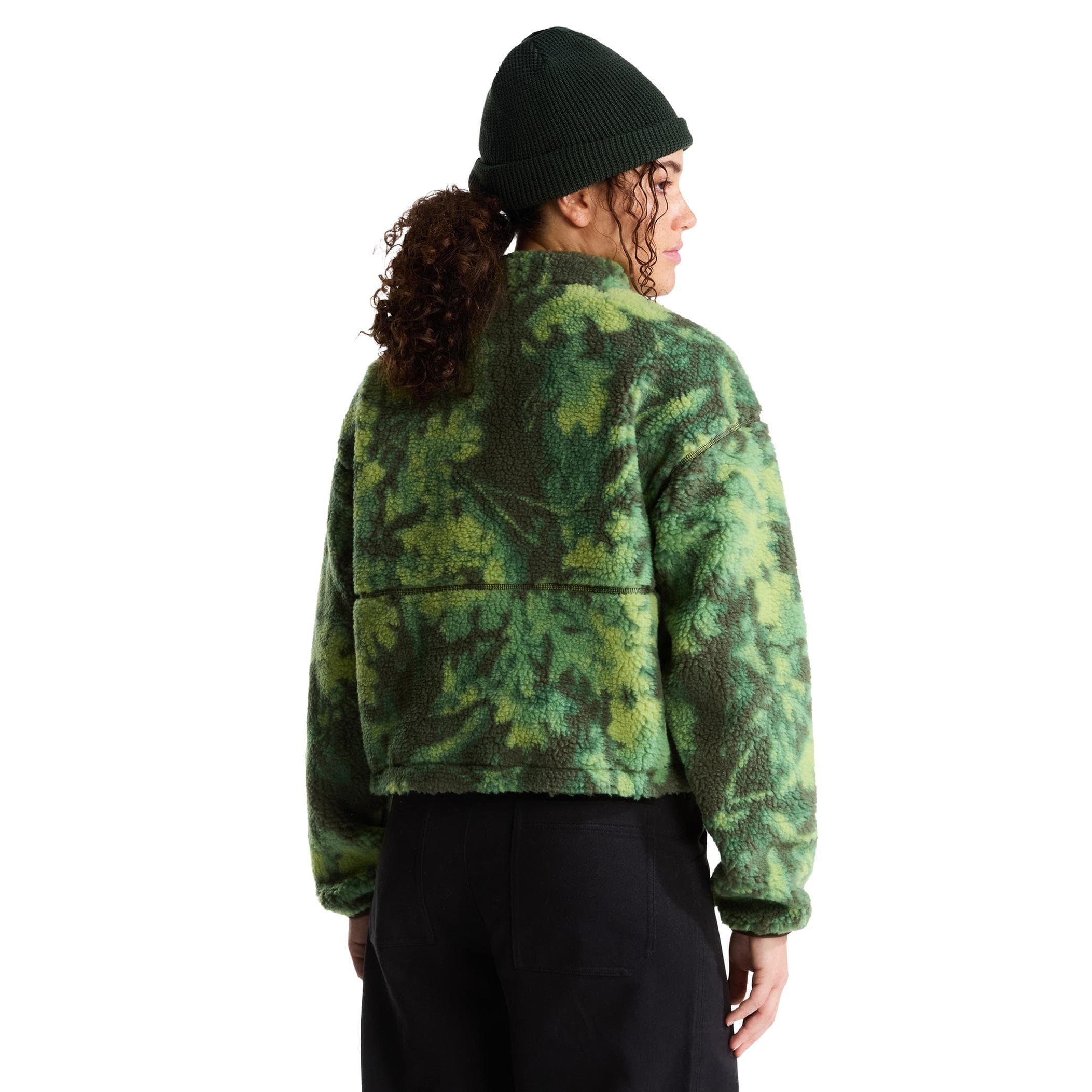 The North Face The North Face W Extreme Pıle 2 Fz Jacket -Prınt Kadın Mont Yeşil - 3
