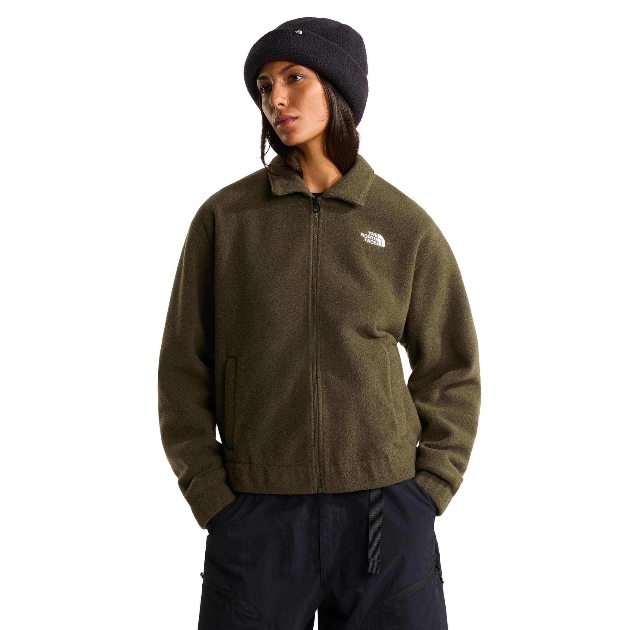The North Face The North Face W Fleece Collared Jacket Kadın Mont Yeşil