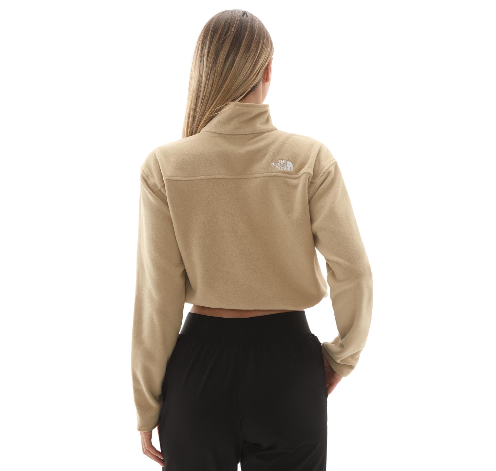 The North Face The North Face W Glacıer Fleece 1-2 Zıp Short Jacket Kadın Sweatshirt Krem - 6