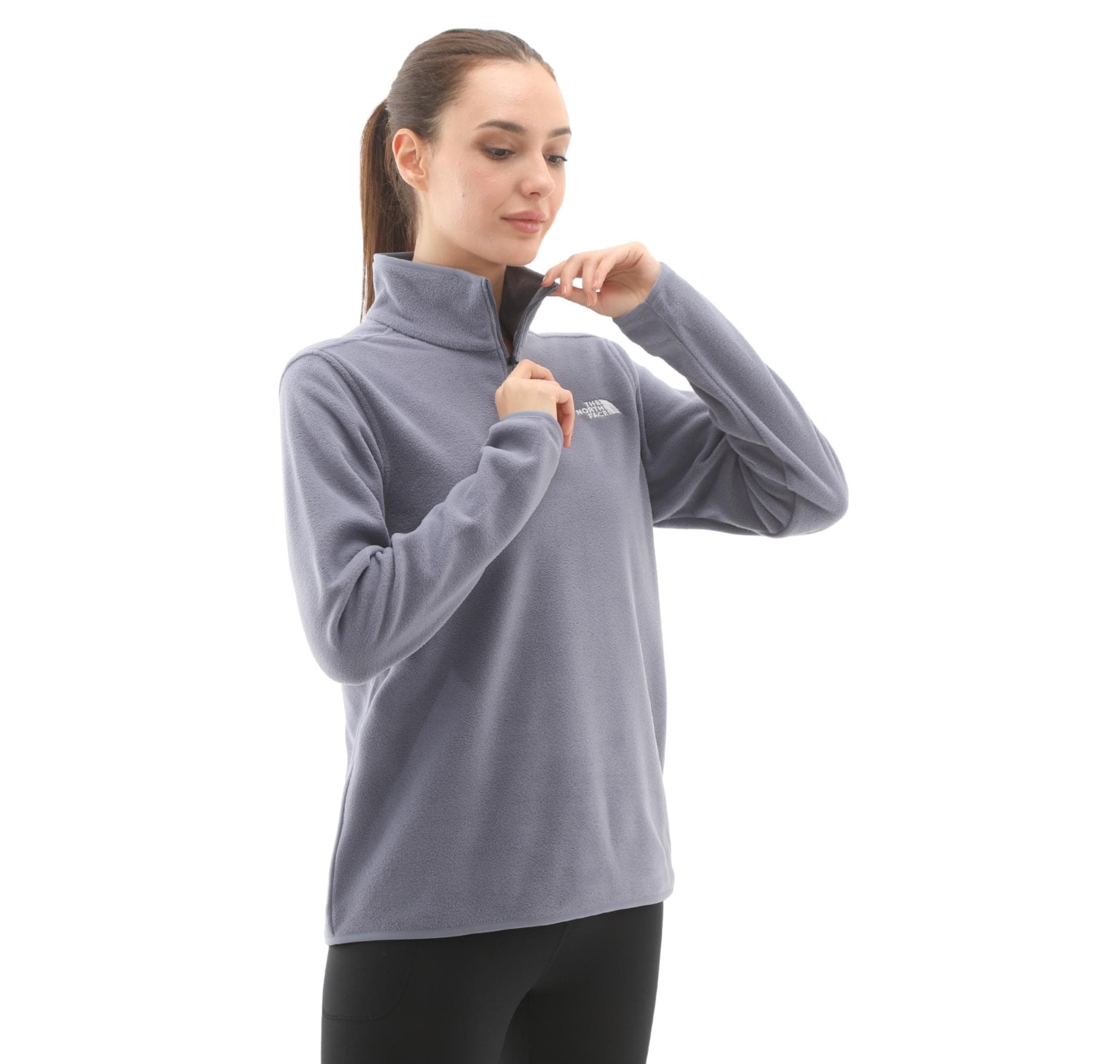 The North Face The North Face W Glacıer Fleece 1-4 Zıp Jacket Kadın Sweatshirt Mor - 2