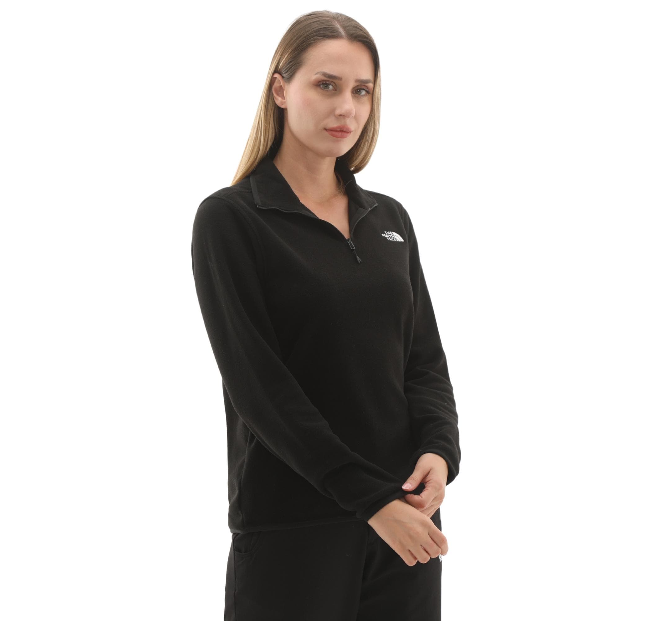 The North Face The North Face W Glacıer Fleece 1-4 Zıp Jacket Kadın Sweatshirt Siyah - 2