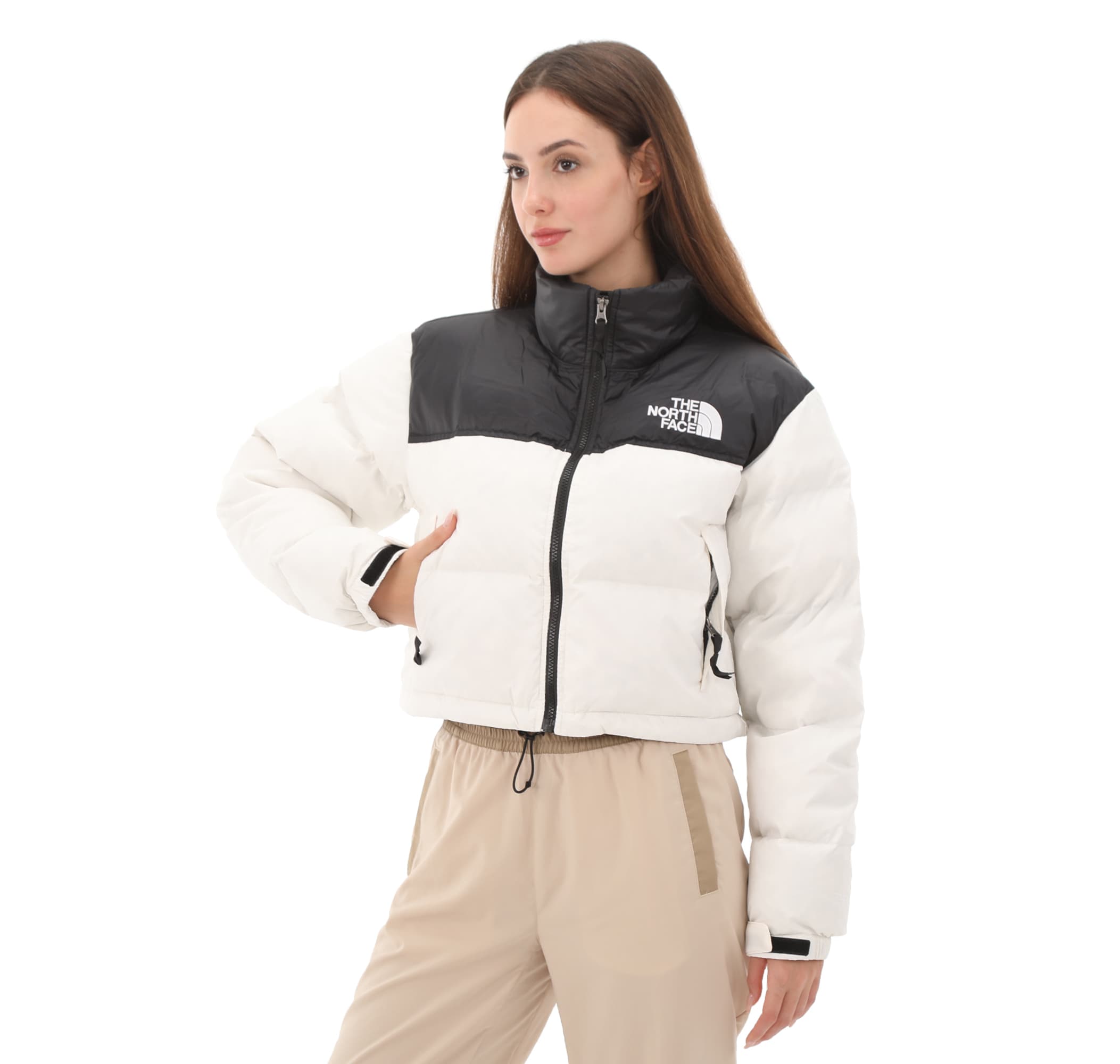The North Face The North Face W Nuptse Short Jacket Kadın Mont Beyaz - 3