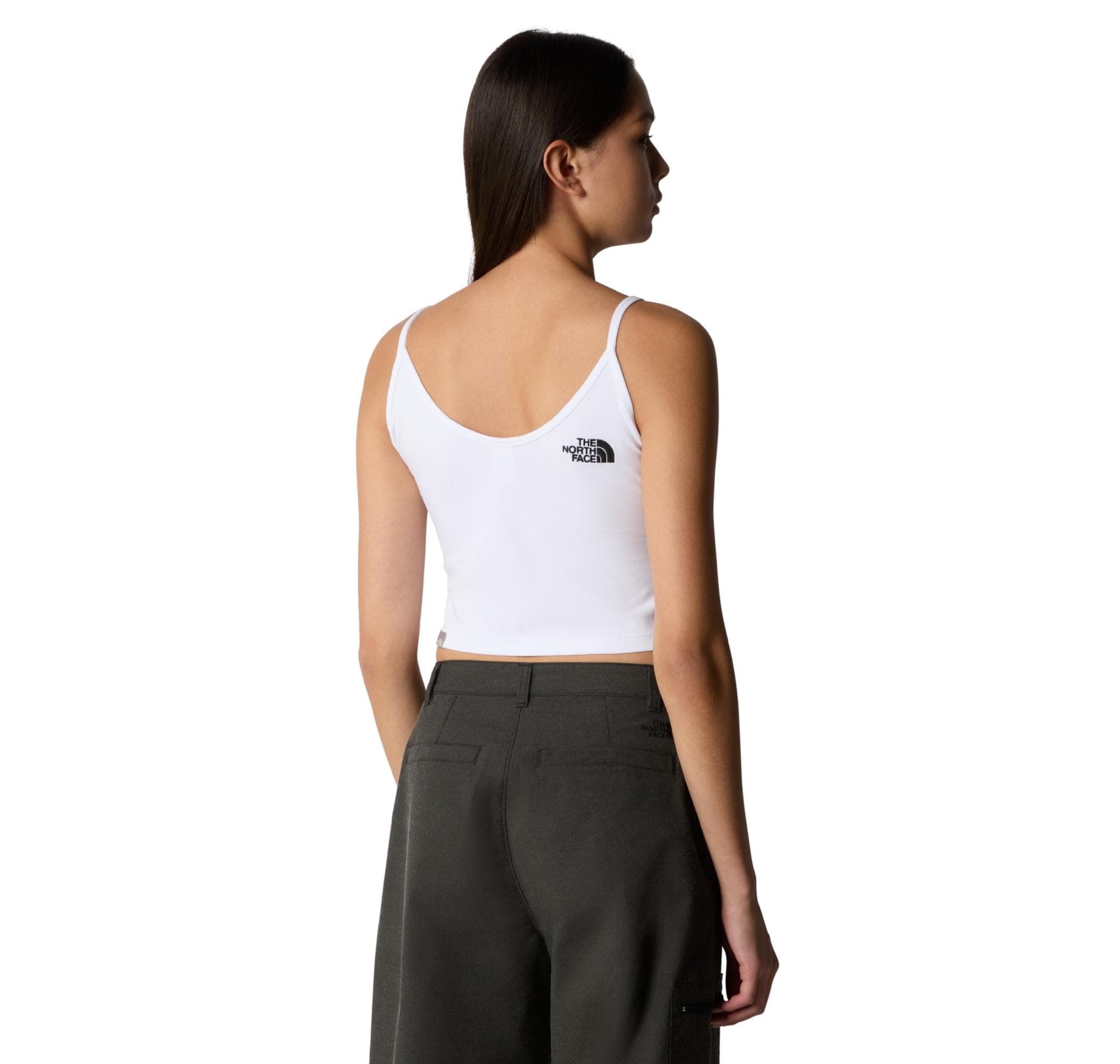 The North Face The North Face W Sımple Dome Slım Crop Tank Kadın T-Shirt Beyaz - 2