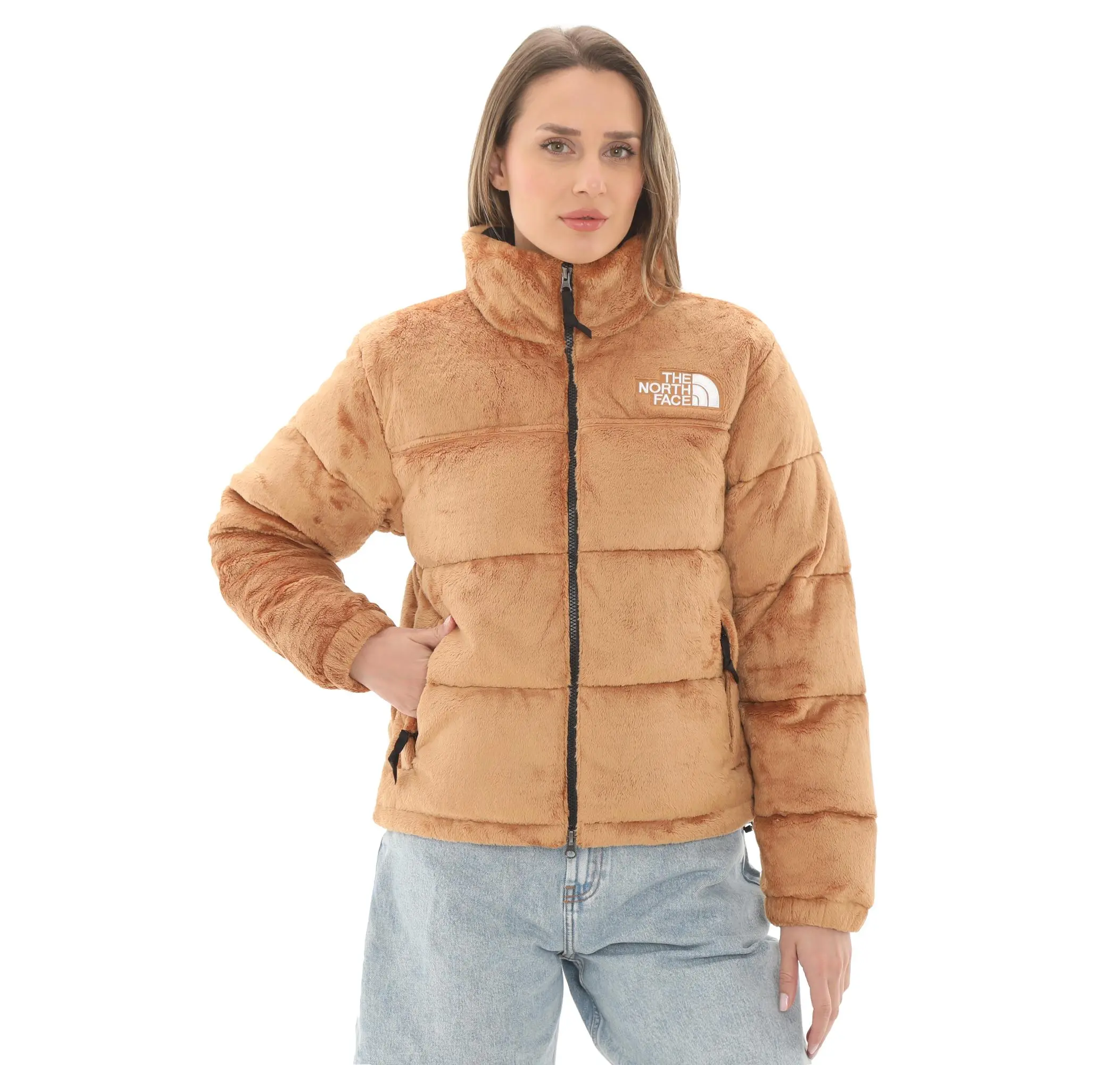 The North Face The North Face W Versa Velour Nuptse Jacket Kadın Mont Kahve