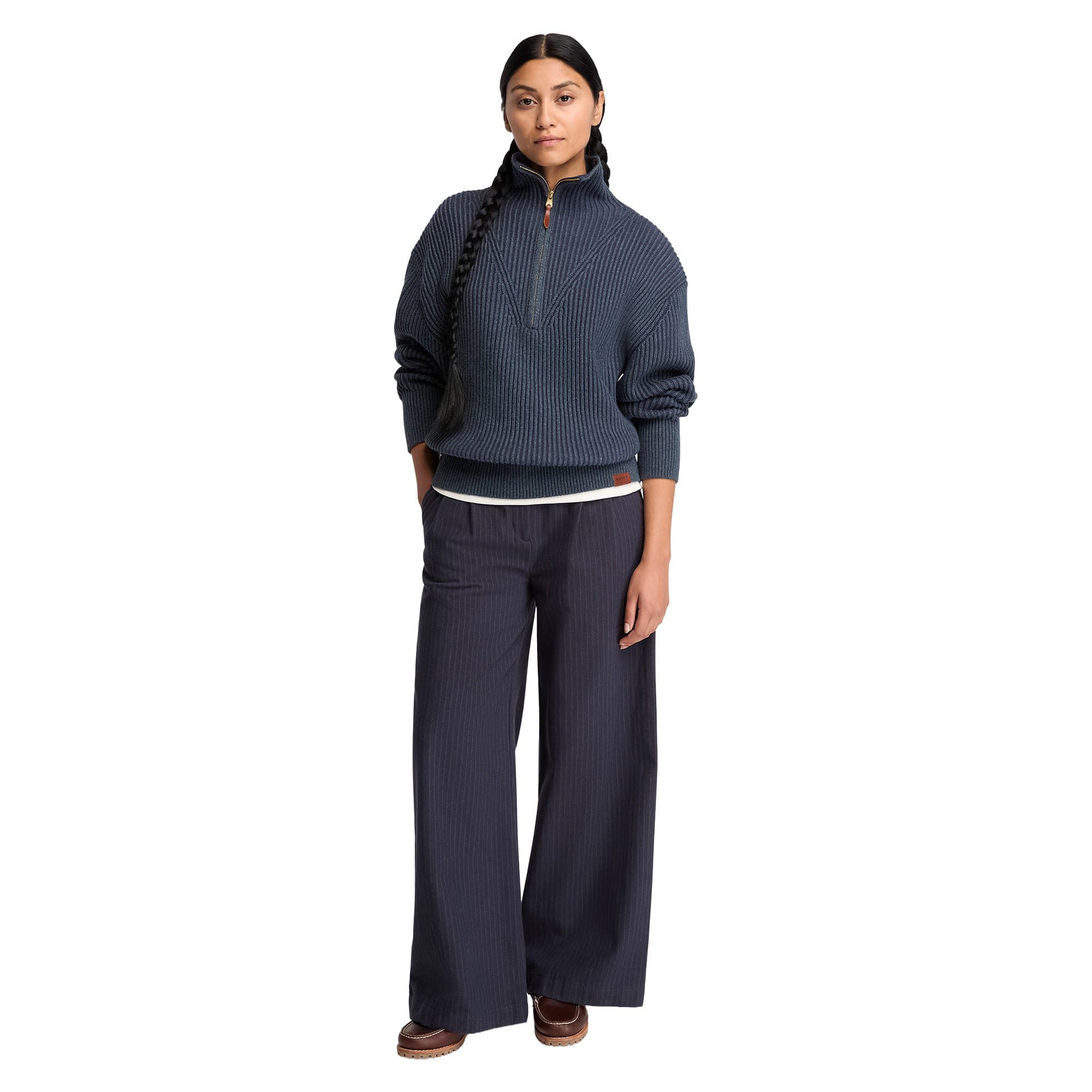 Timberland Timberland 1-4 Zip Chunky Sweater Kadın Sweatshirt - 3