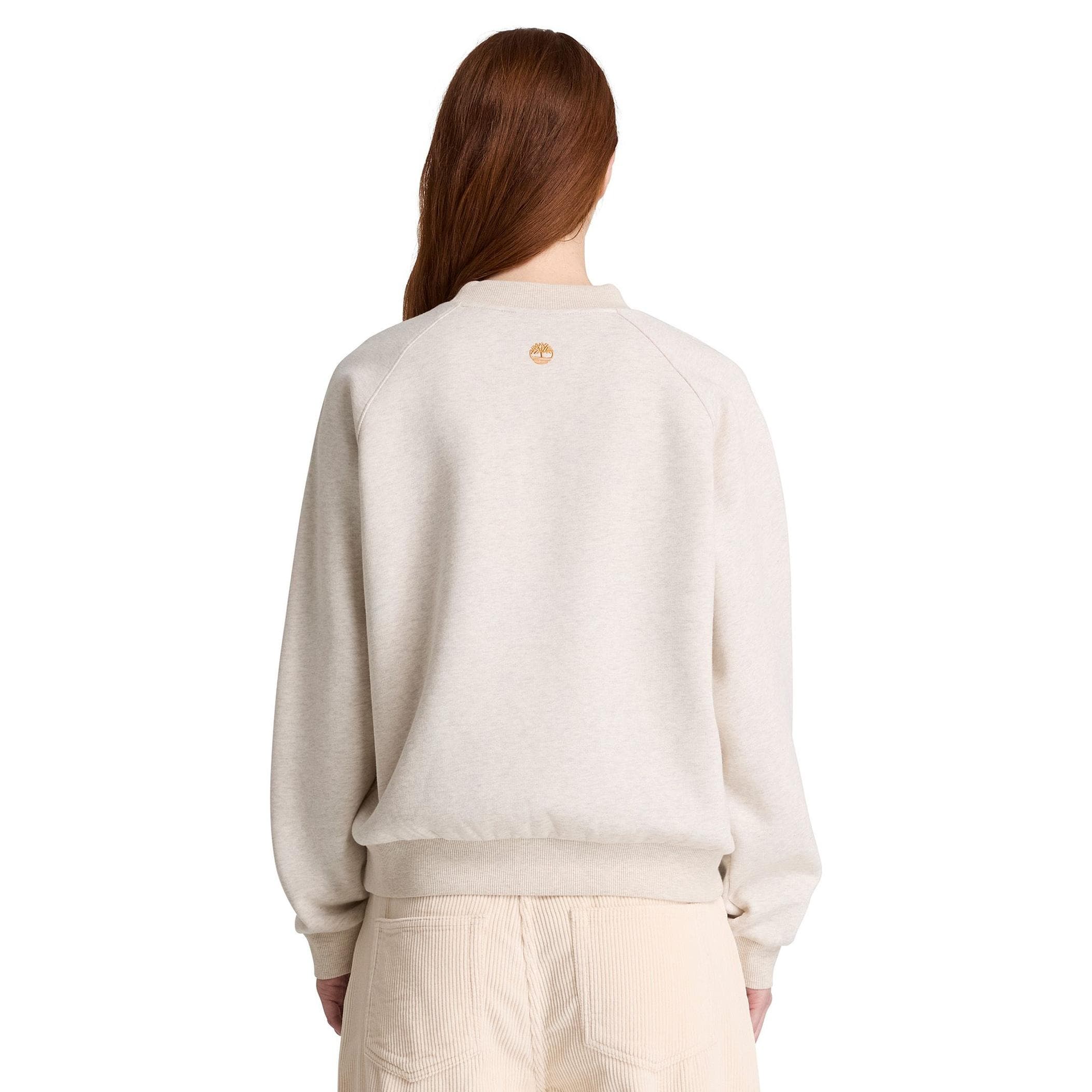 Timberland Timberland Brushed Back Chest Graphic Crew Sweatshi Kadın Sweatshirt Bej - 2