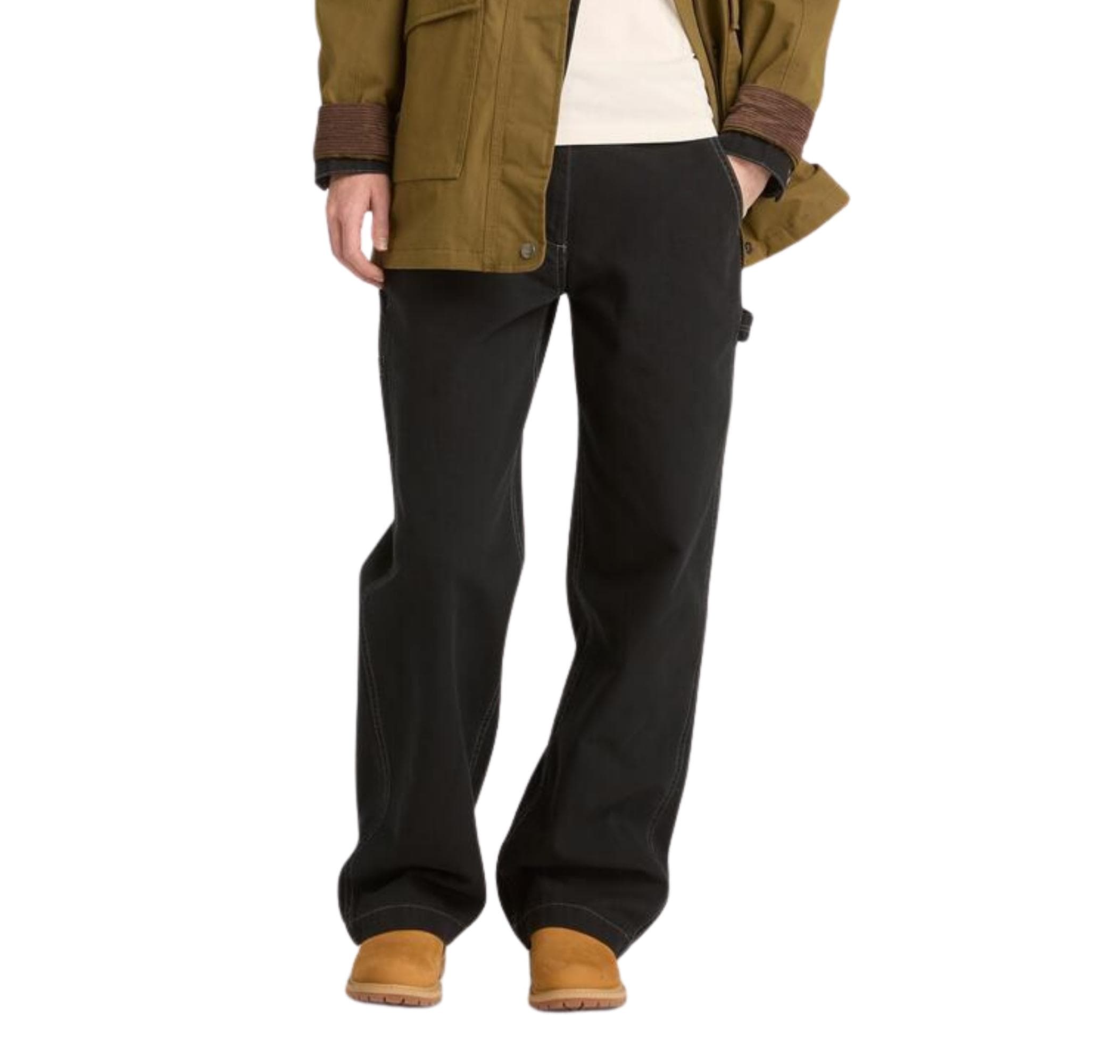 Timberland Timberland Canvas Straight Pants Kadın Pantolon Siyah - 2