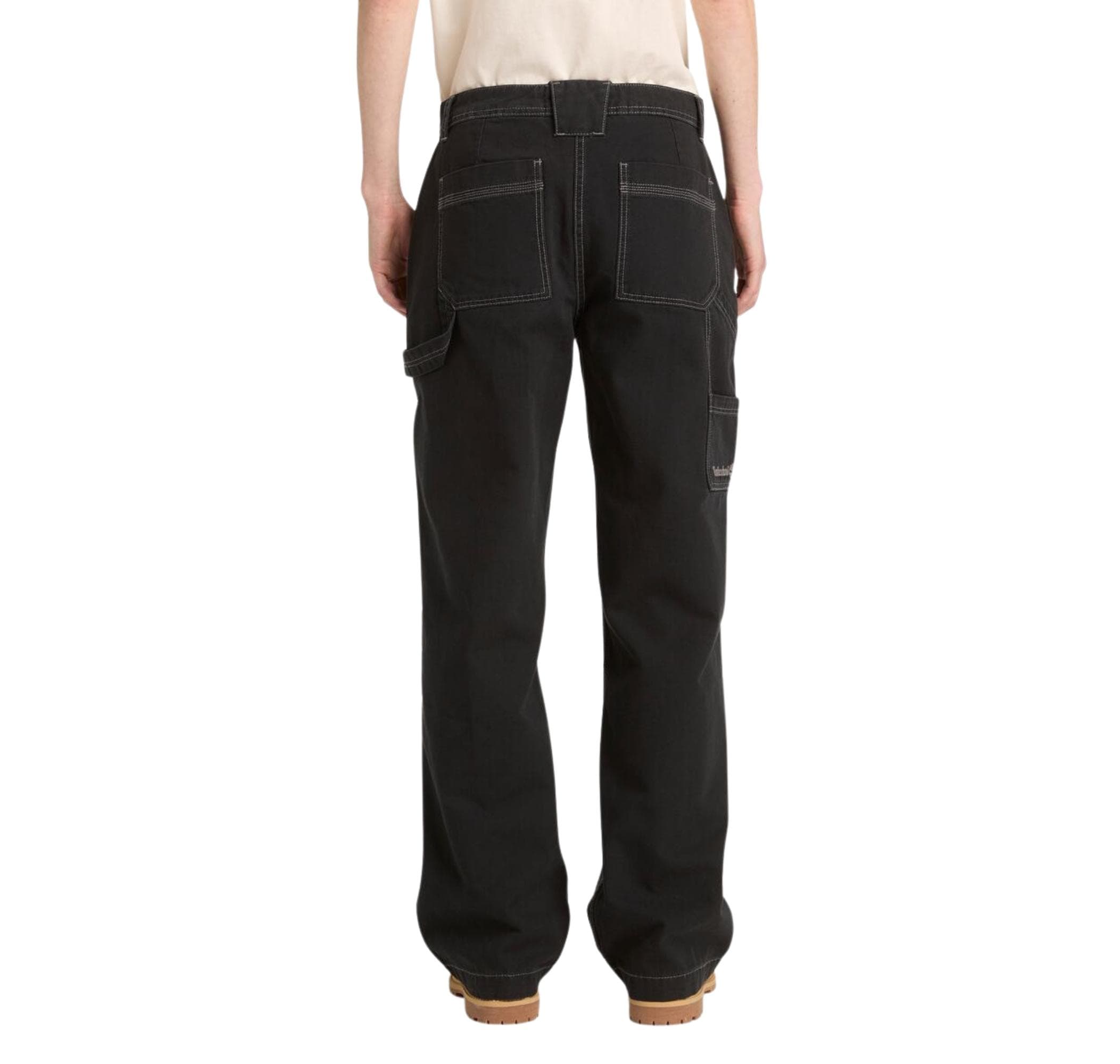 Timberland Timberland Canvas Straight Pants Kadın Pantolon Siyah - 3