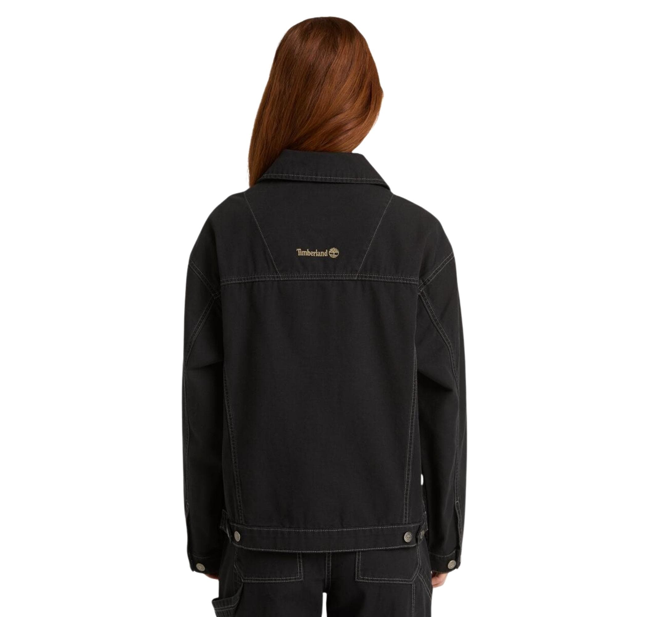 Timberland Timberland Canvas Trucker Jacket Kadın Ceket Siyah - 3