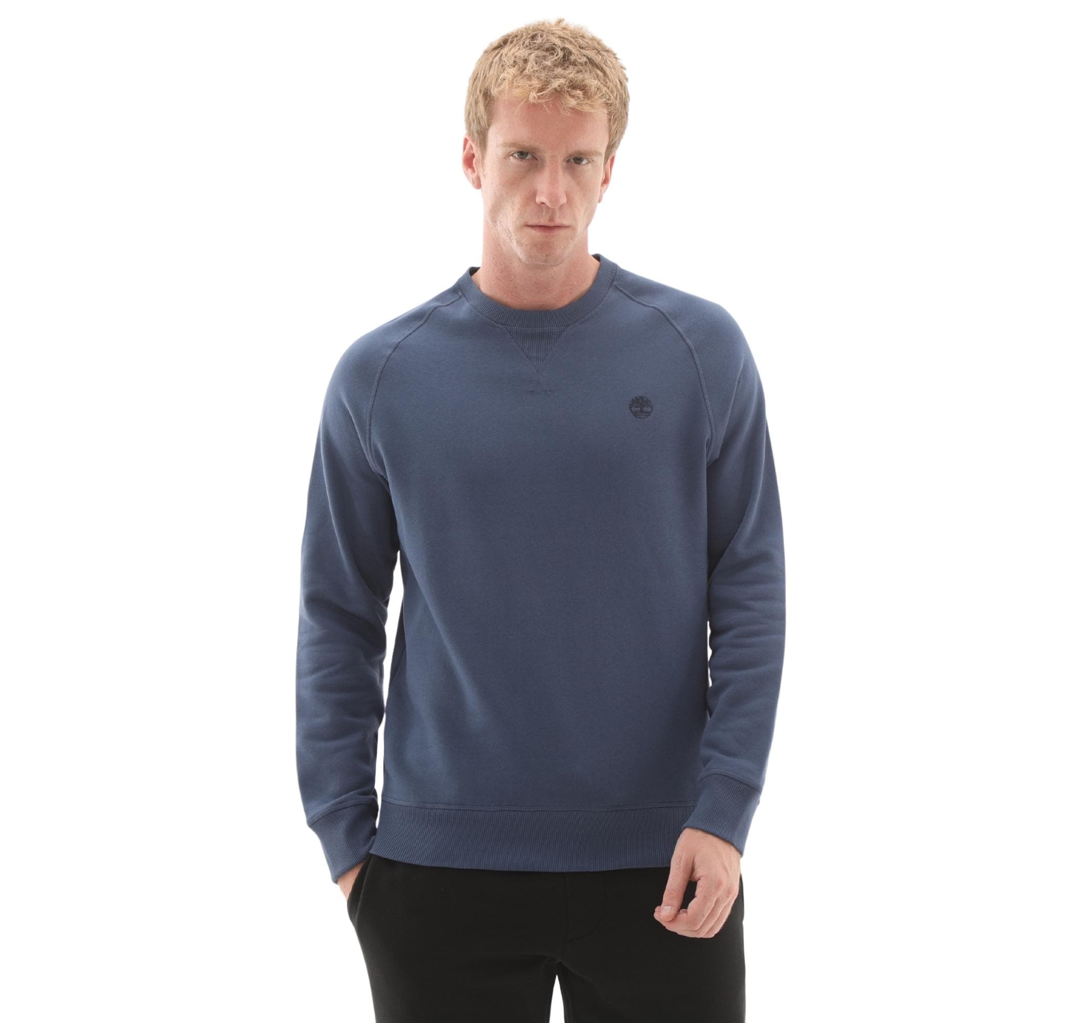 Timberland Timberland Exeter Rıver Brushed Back Crew Sweatshir Erkek Sweatshirt Mavi