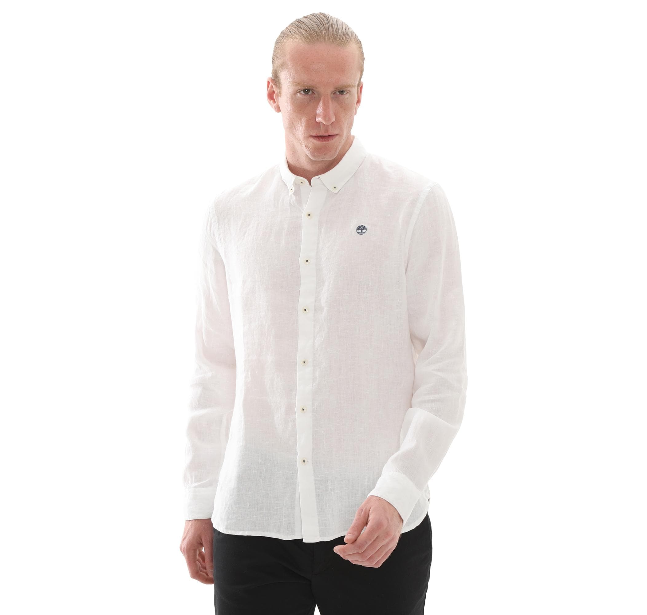 Timberland Timberland Mıll Brook Linen Shirt Erkek Gömlek Beyaz - 2