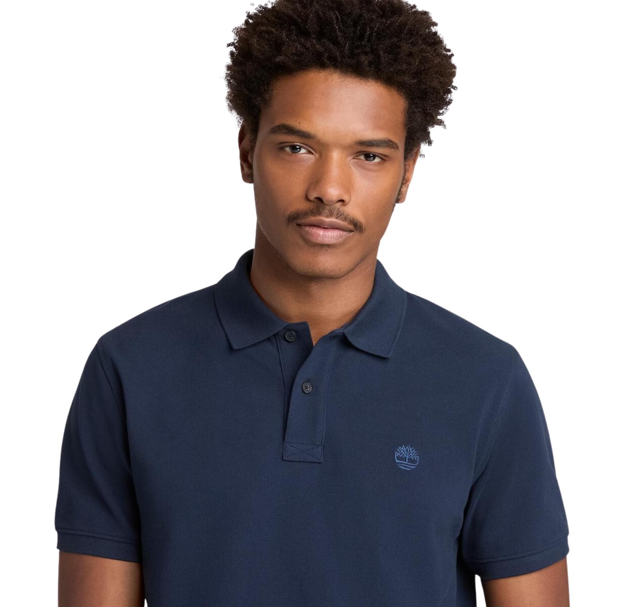 Timberland Timberland Mıllers Rıver Pique Short Sleeve Polo Erkek T-Shirt Lacivert - 3