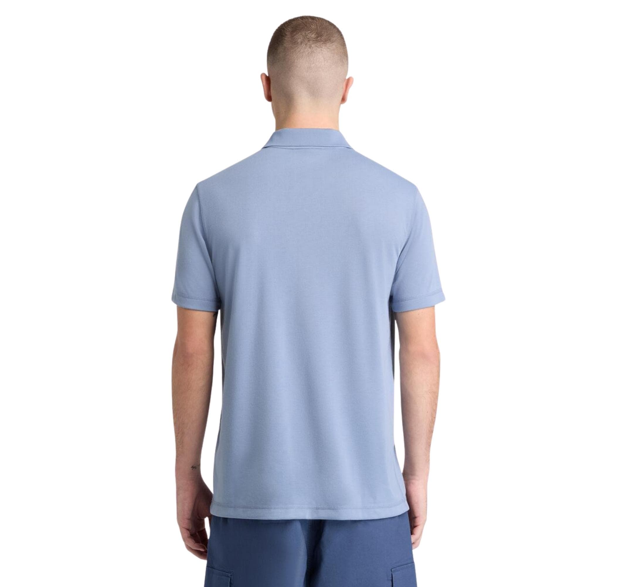 Timberland Timberland Quıck-Dry Short Sleeve Polo Erkek T-Shirt Mavi - 3