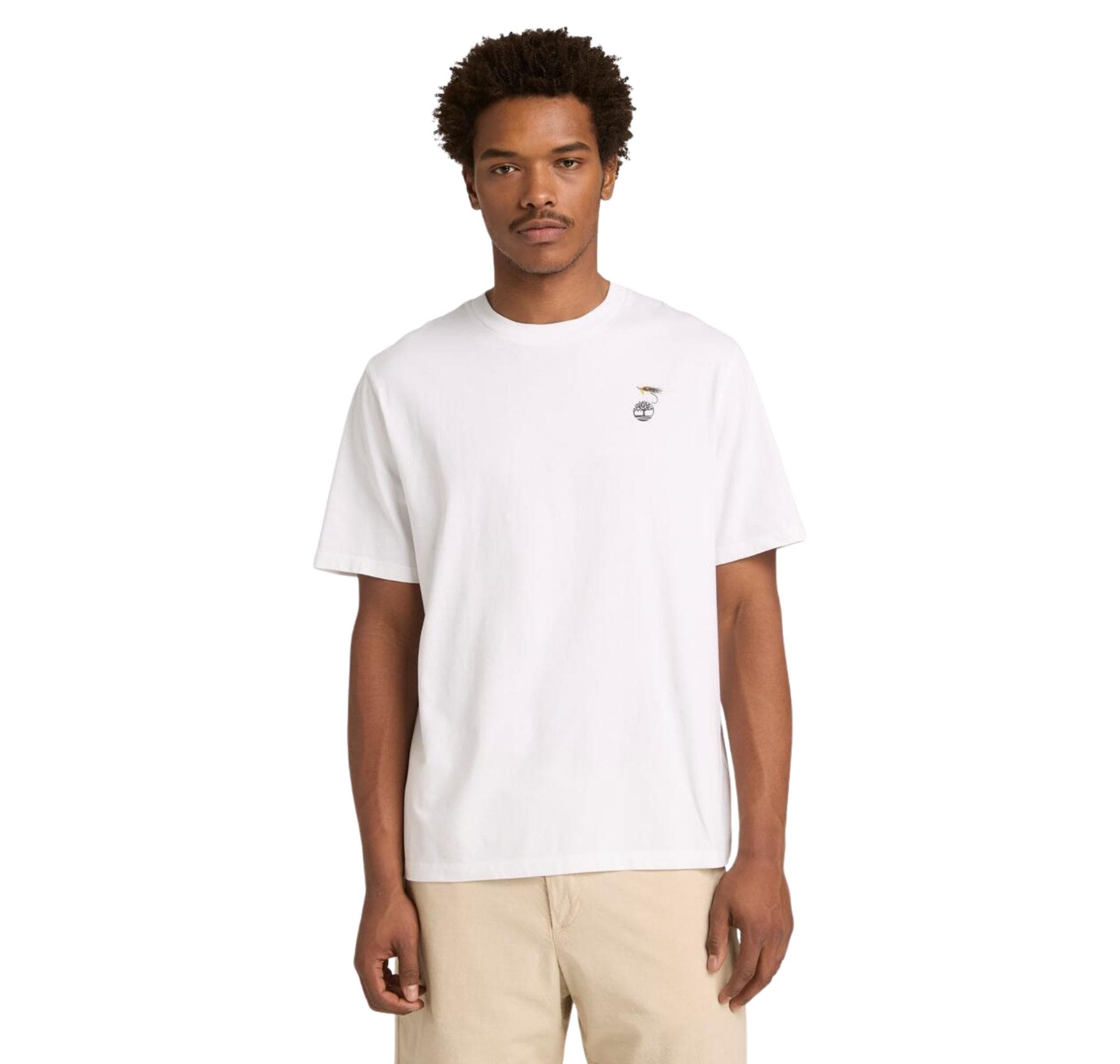 Timberland Timberland Slogan Tee Erkek T-Shirt Beyaz