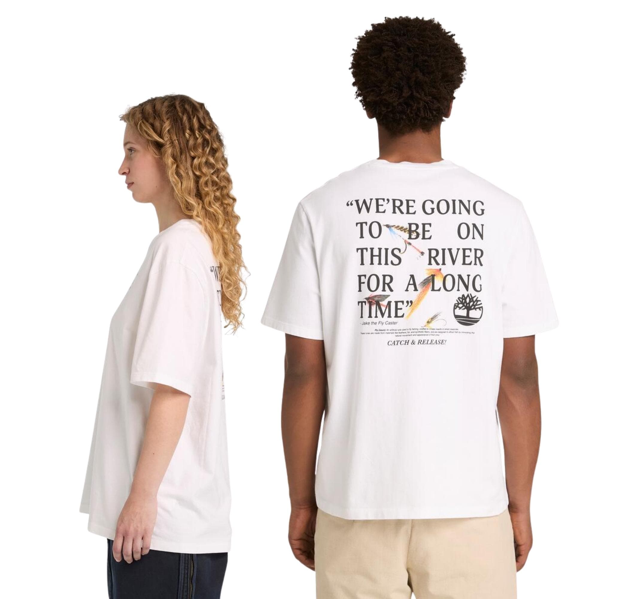 Timberland Timberland Slogan Tee Erkek T-Shirt Beyaz - 3
