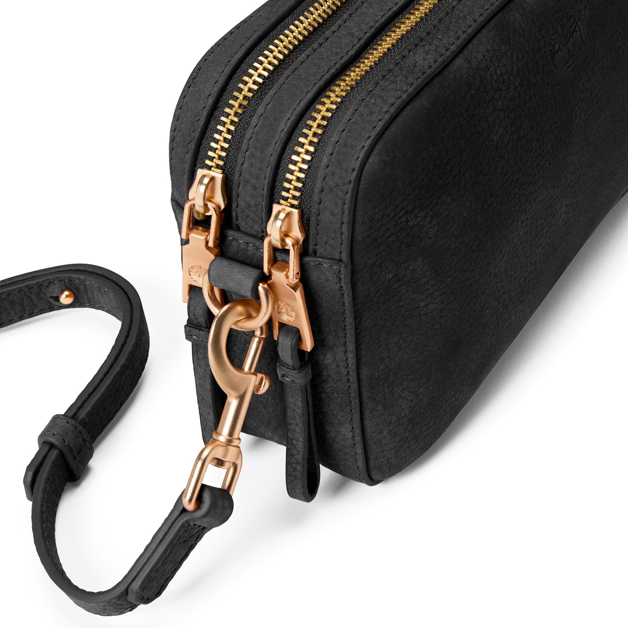 Timberland Timberland Soft Leather Camera Bag Siyah - 3