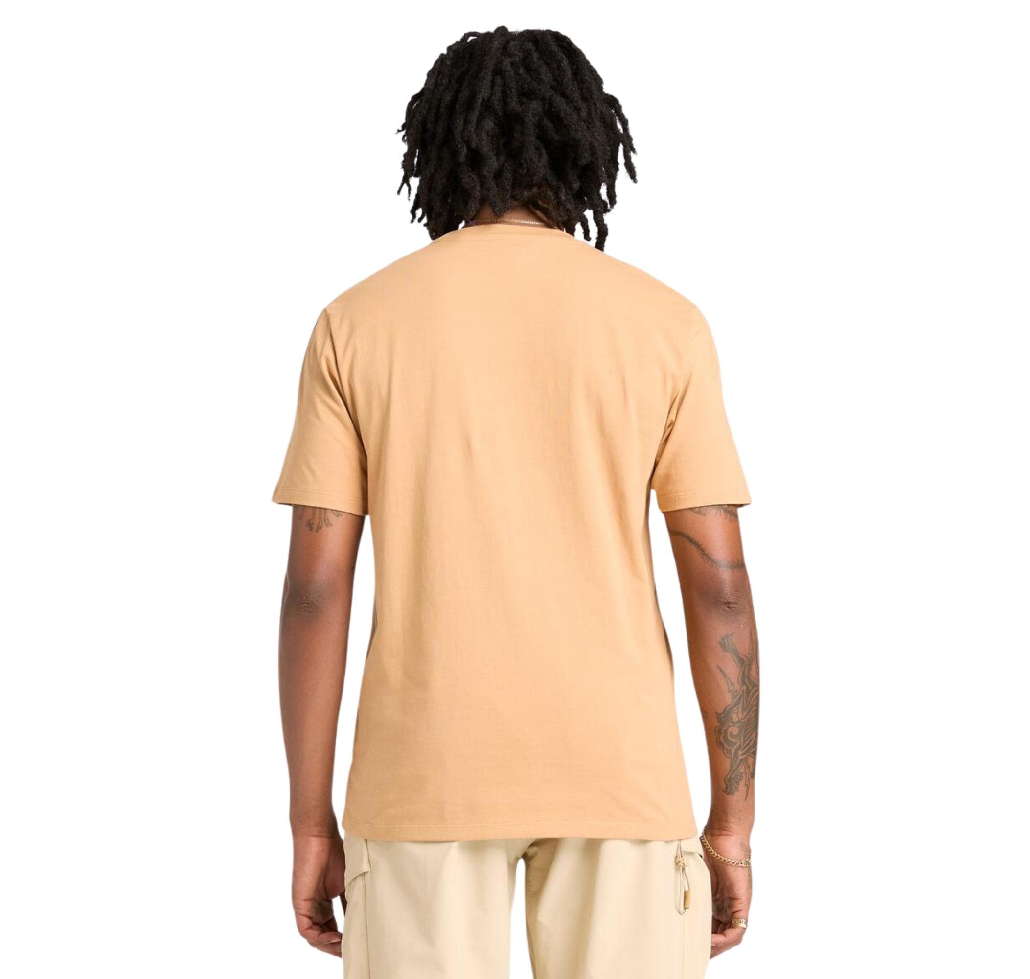 Timberland Timberland Water Stack Logo Short Sleeve Tee Erkek T-Shirt Krem - 3