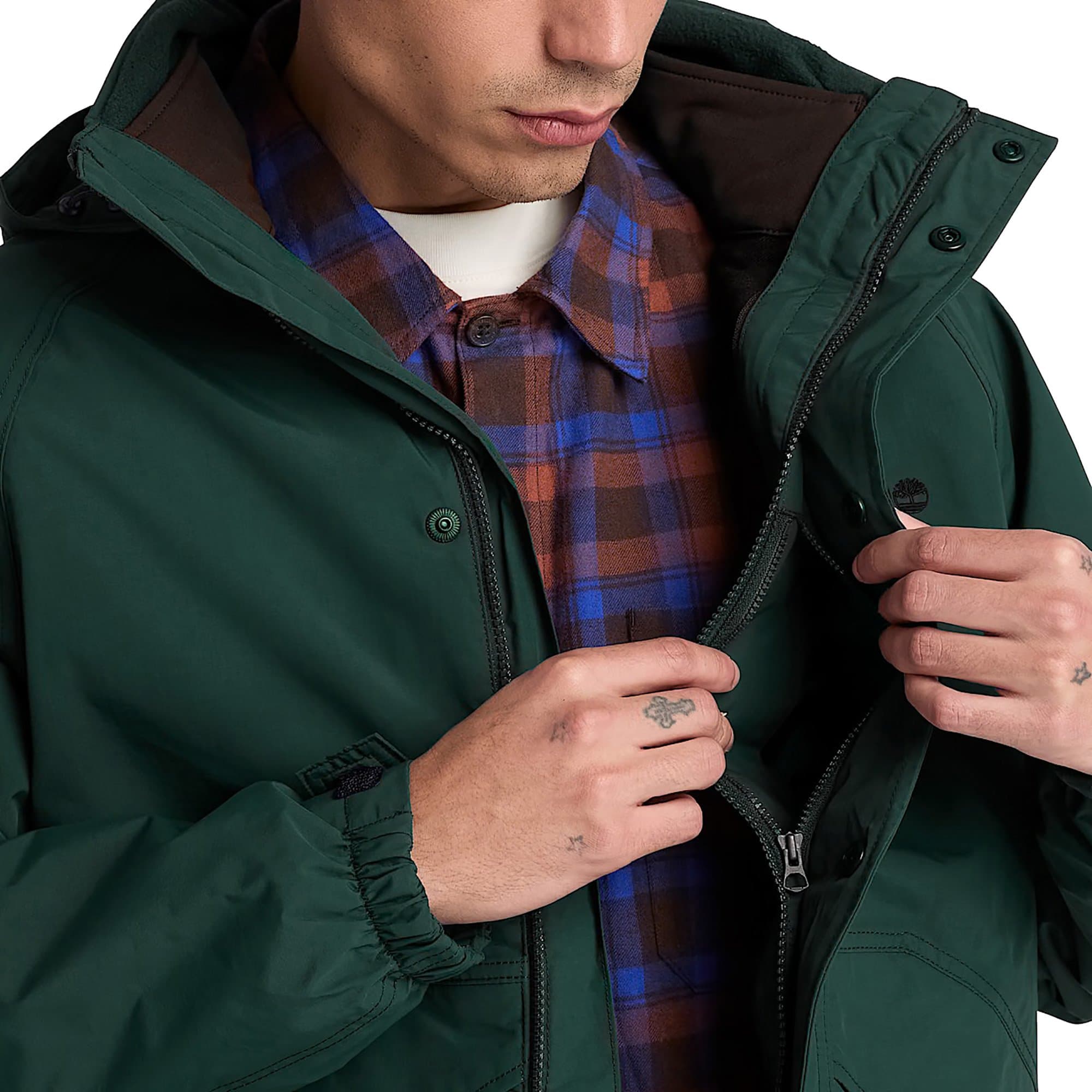 Timberland Timberland Weatherlıne Waterproof 3In1 Jacket (Soft Erkek Ceket Yeşil - 4