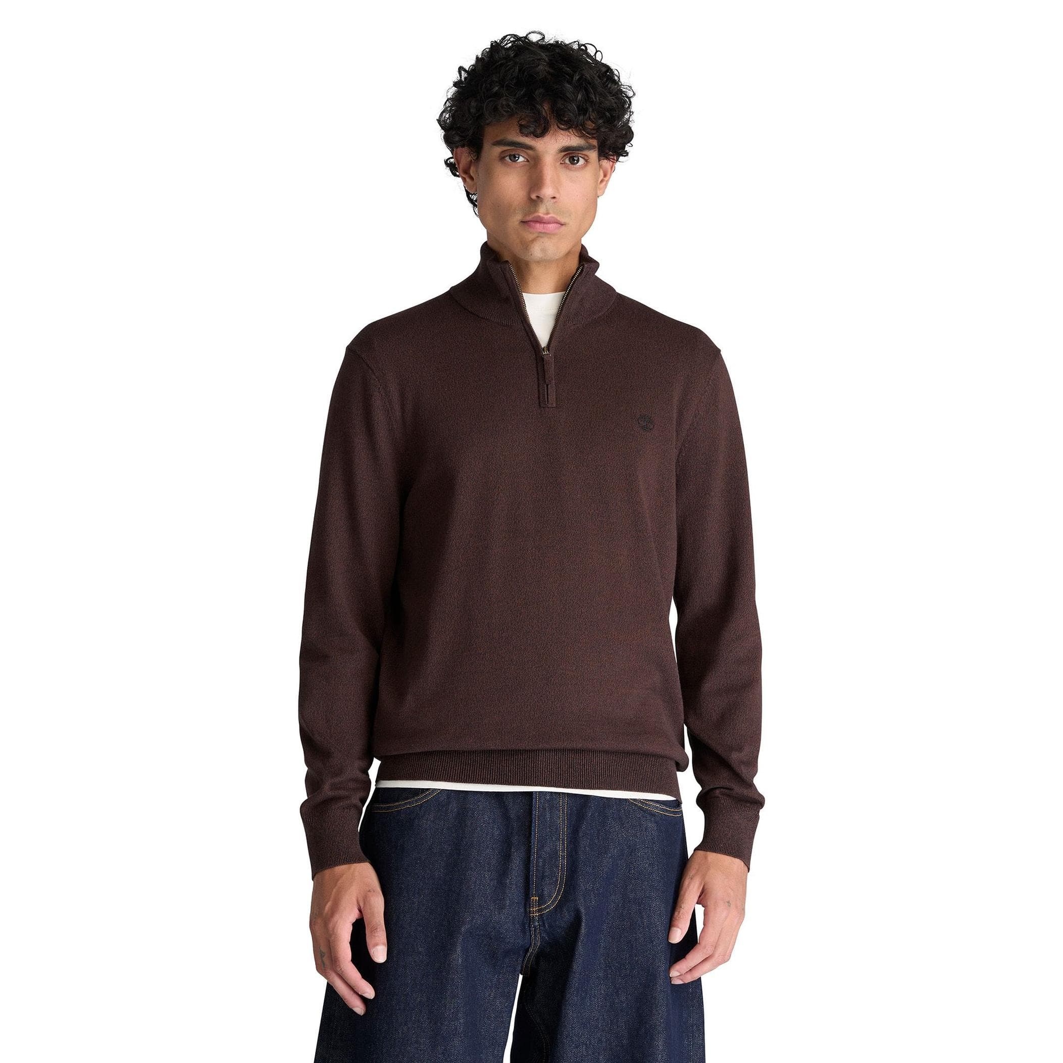 Timberland Timberland Wıllıams Rıver Cotton 1-4 Zip Sweater Erkek
