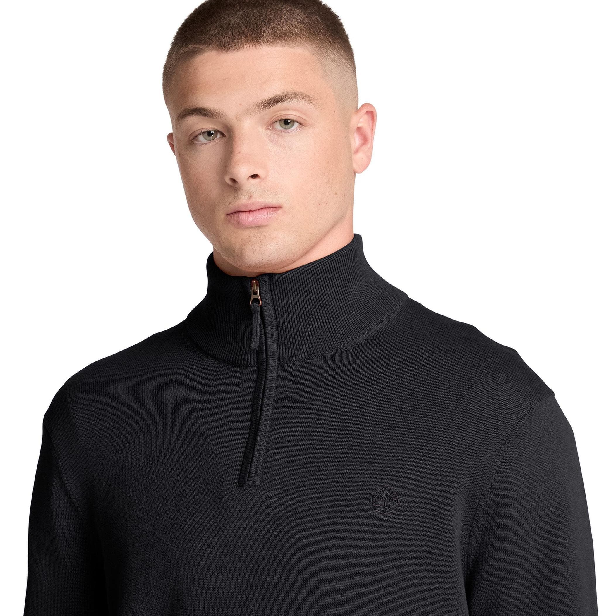 Timberland Timberland Wıllıams Rıver Cotton 1-4 Zip Sweater Erkek Siyah - 3