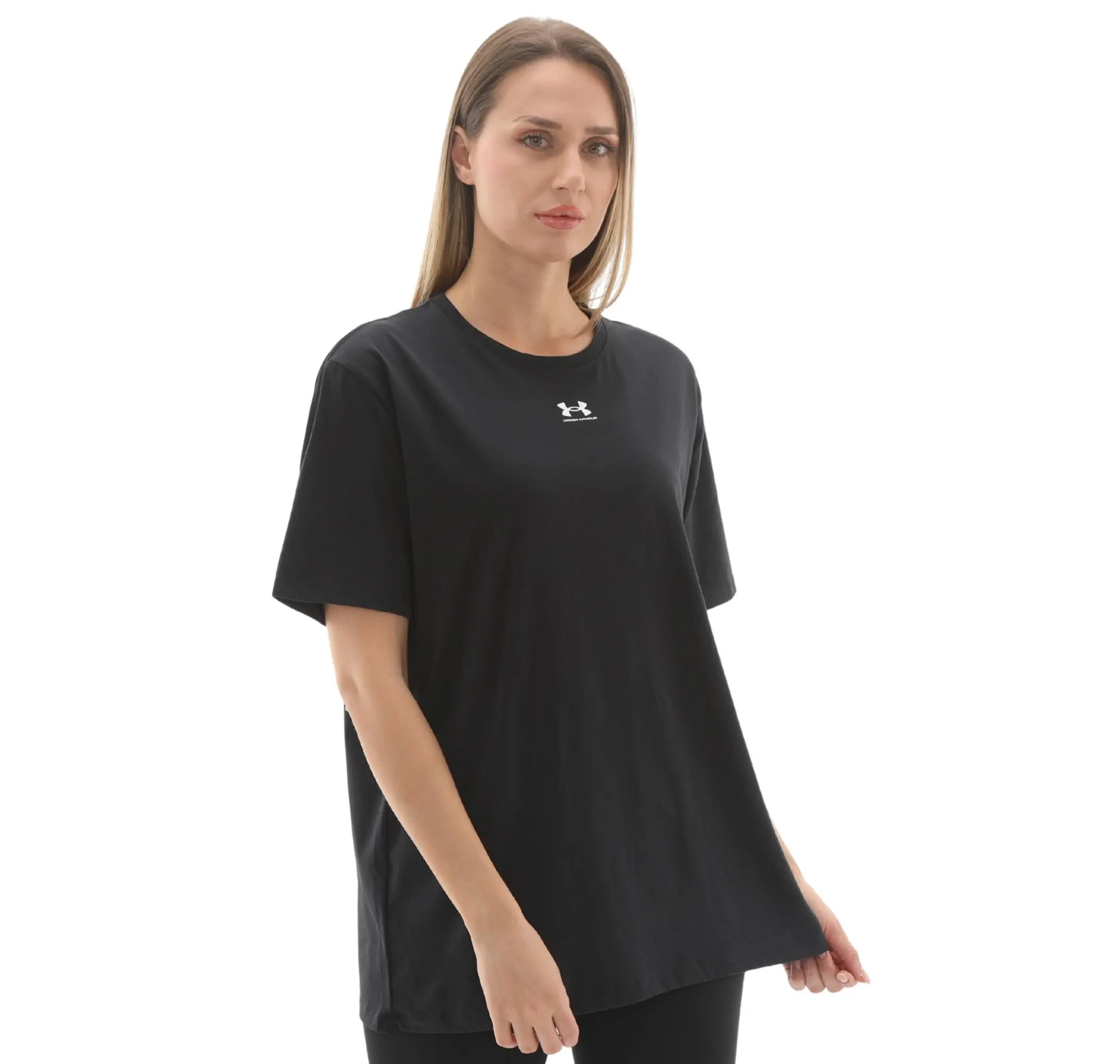 Under Armour Under Armour Campus Oversize Ss Kadın T-Shirt Siyah - 2