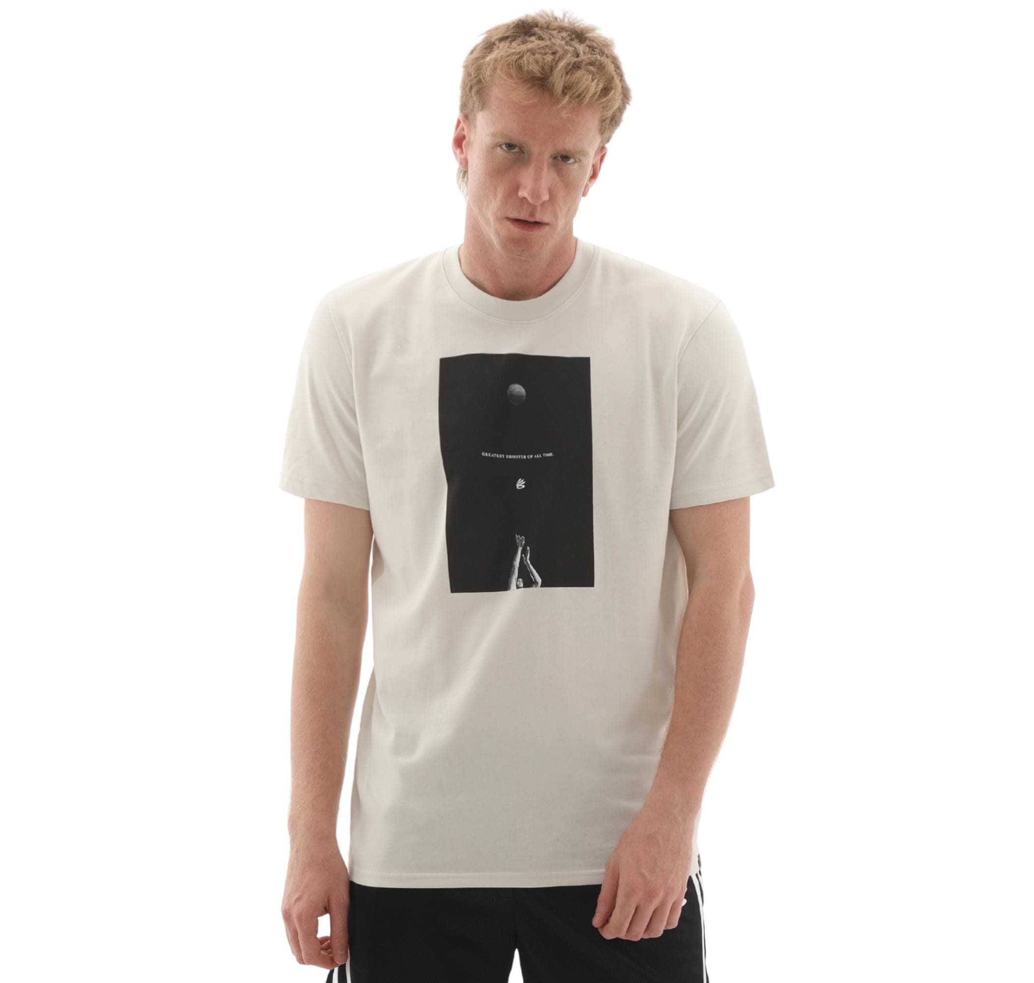 Under Armour Under Armour Curry Greatest Shooter Tee Erkek T-Shirt Krem