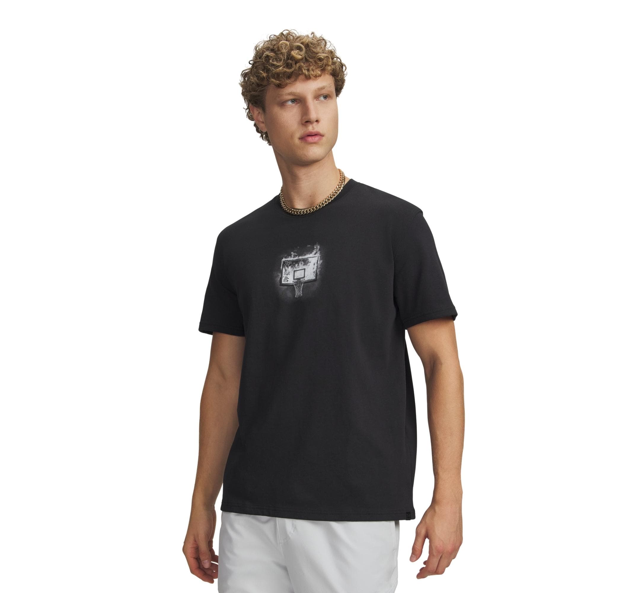 Under Armour Under Armour Curry Let Him Cook Tee Erkek T-Shirt Siyah