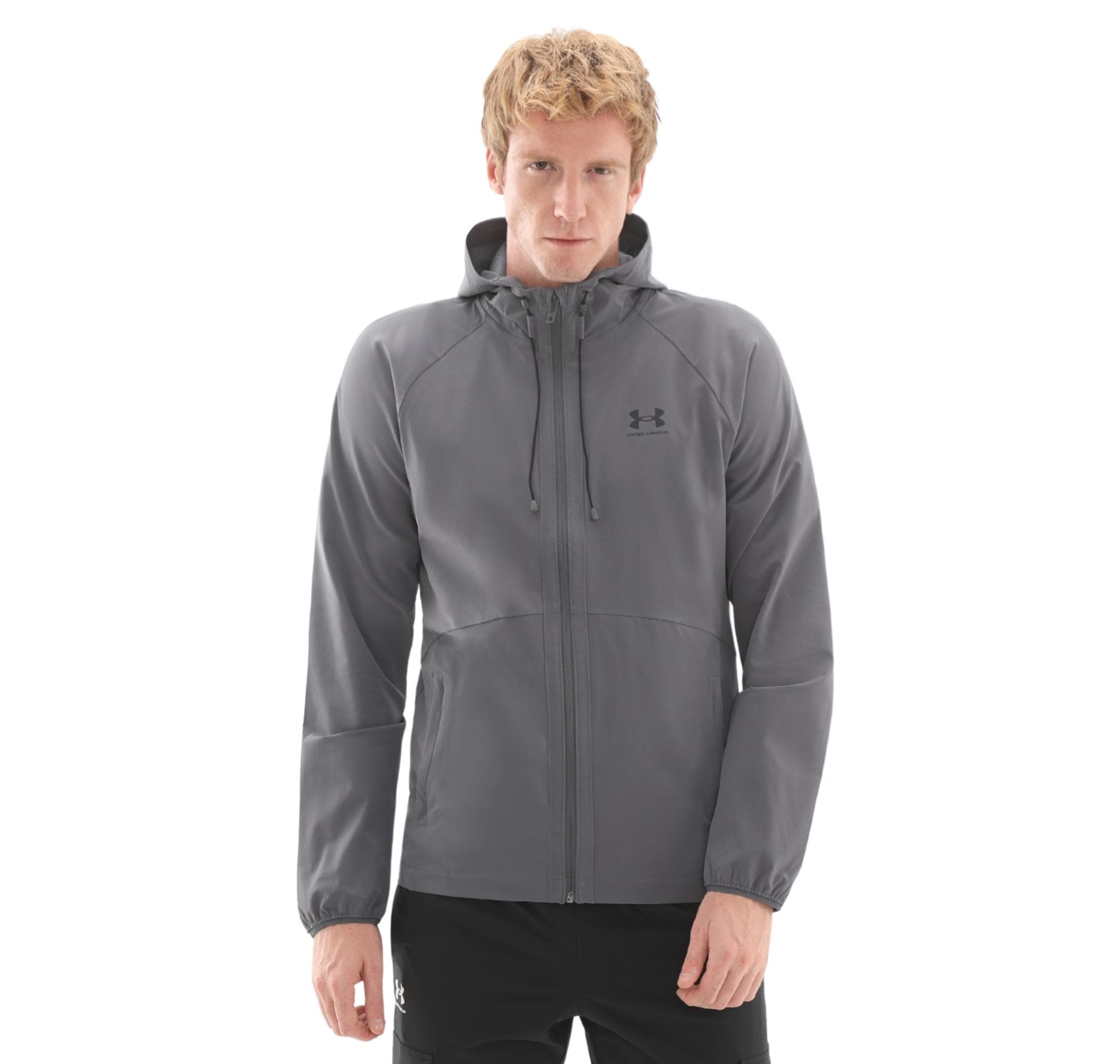 Under Armour Under Armour Ua Stretch Wvn Windbreakereu Erkek Yağmurluk-Rüzgarlık Antrasit